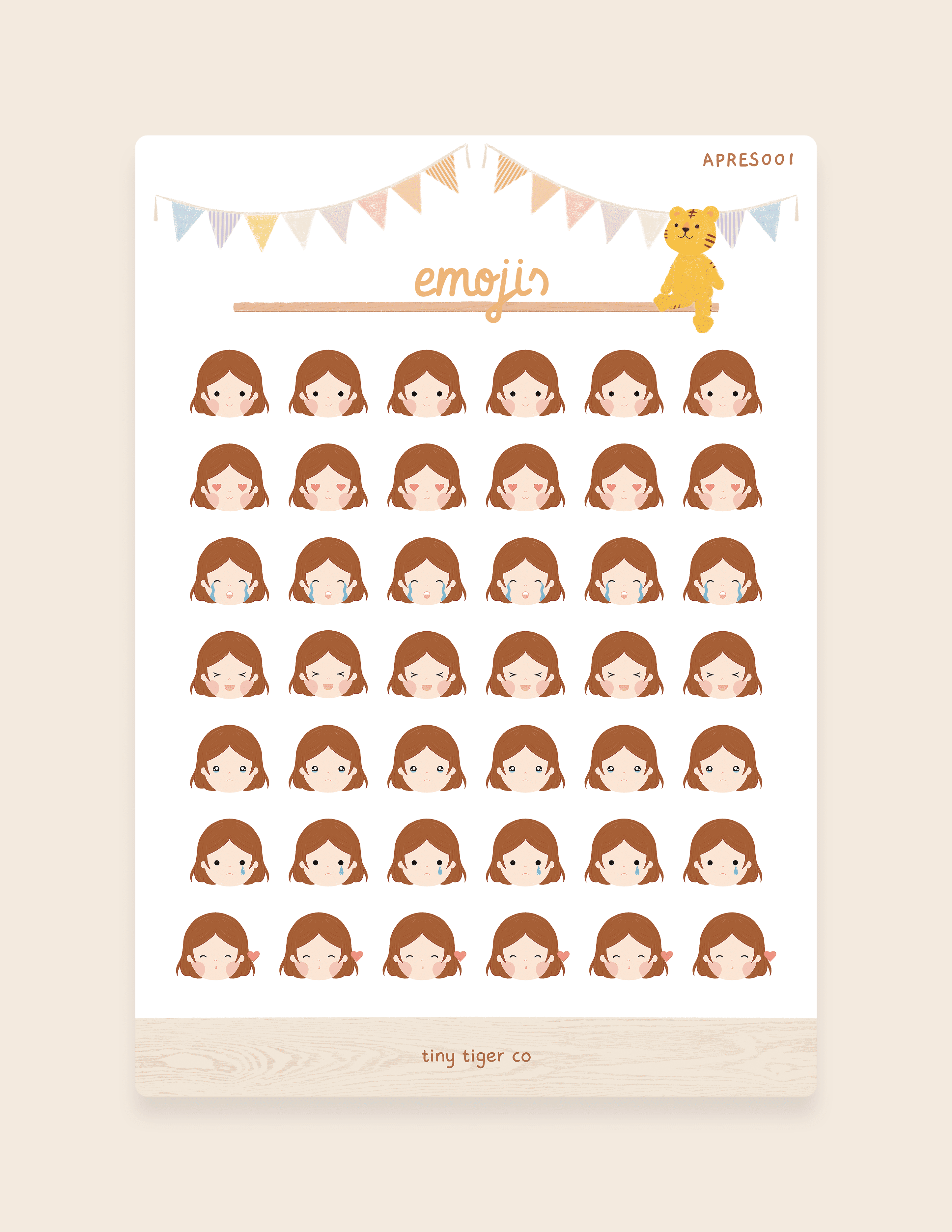 Emotions Sticker Sheet ES001