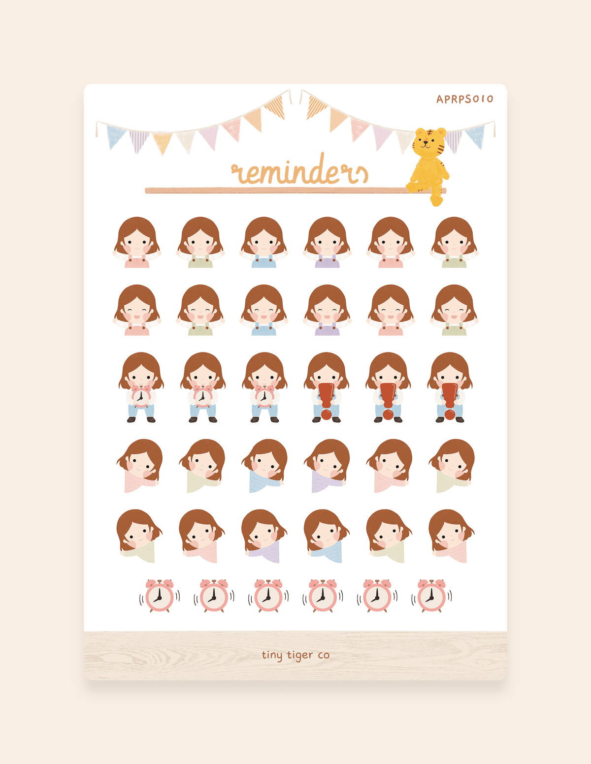 Reminders Sticker Sheet PS010