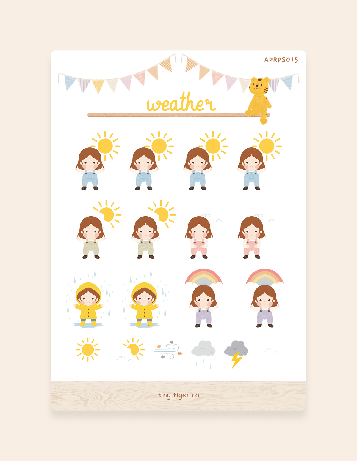 Weather Sticker Sheet PS015