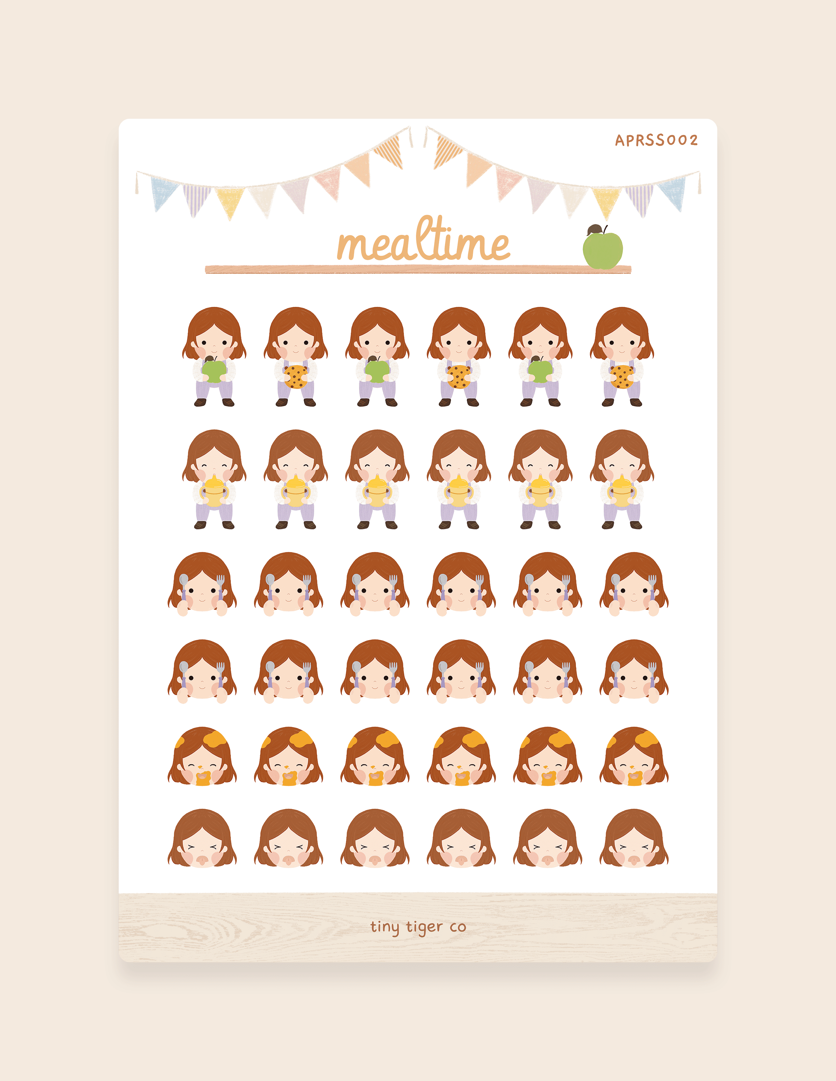 Mealtime Sticker Sheet SS002