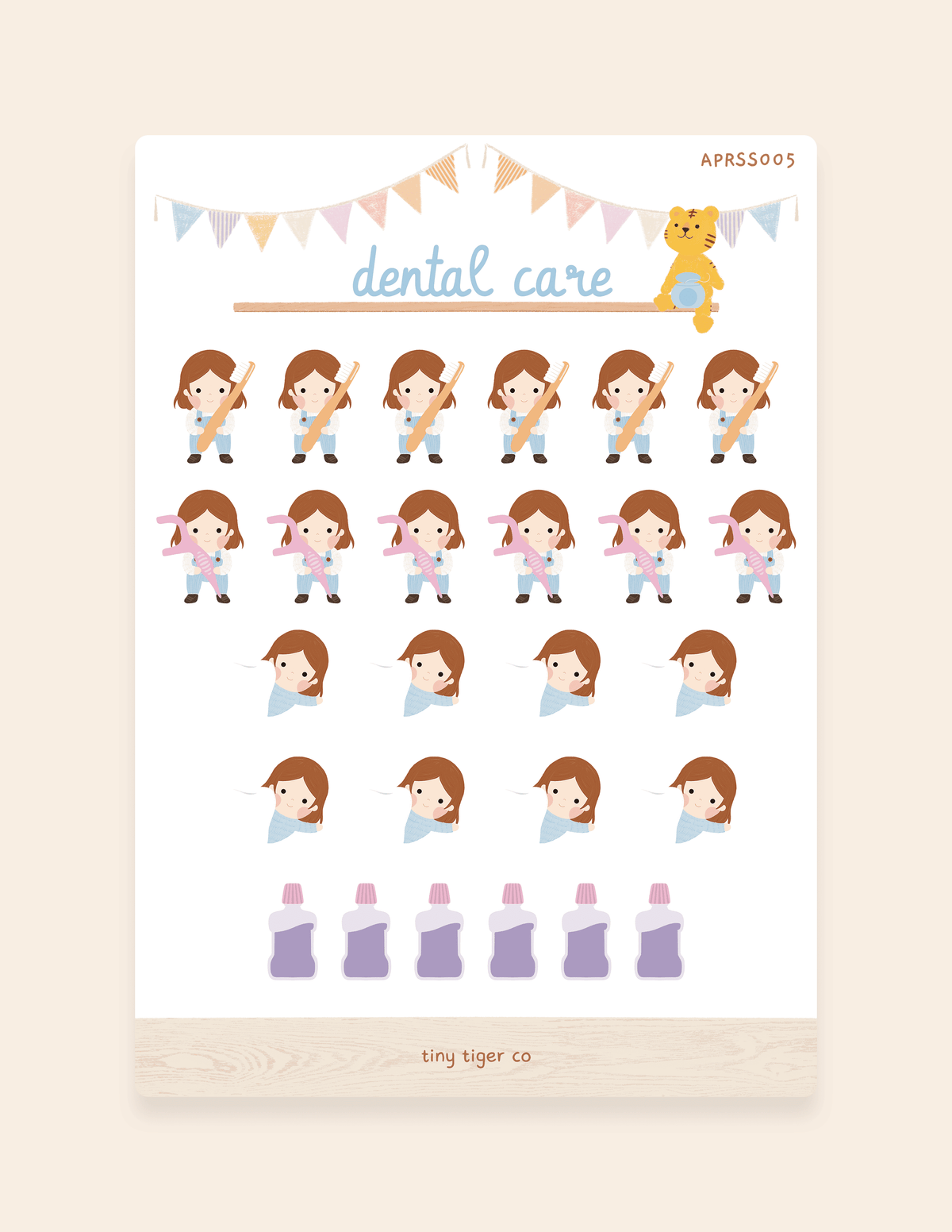 Dental Care Sticker Sheet SS005