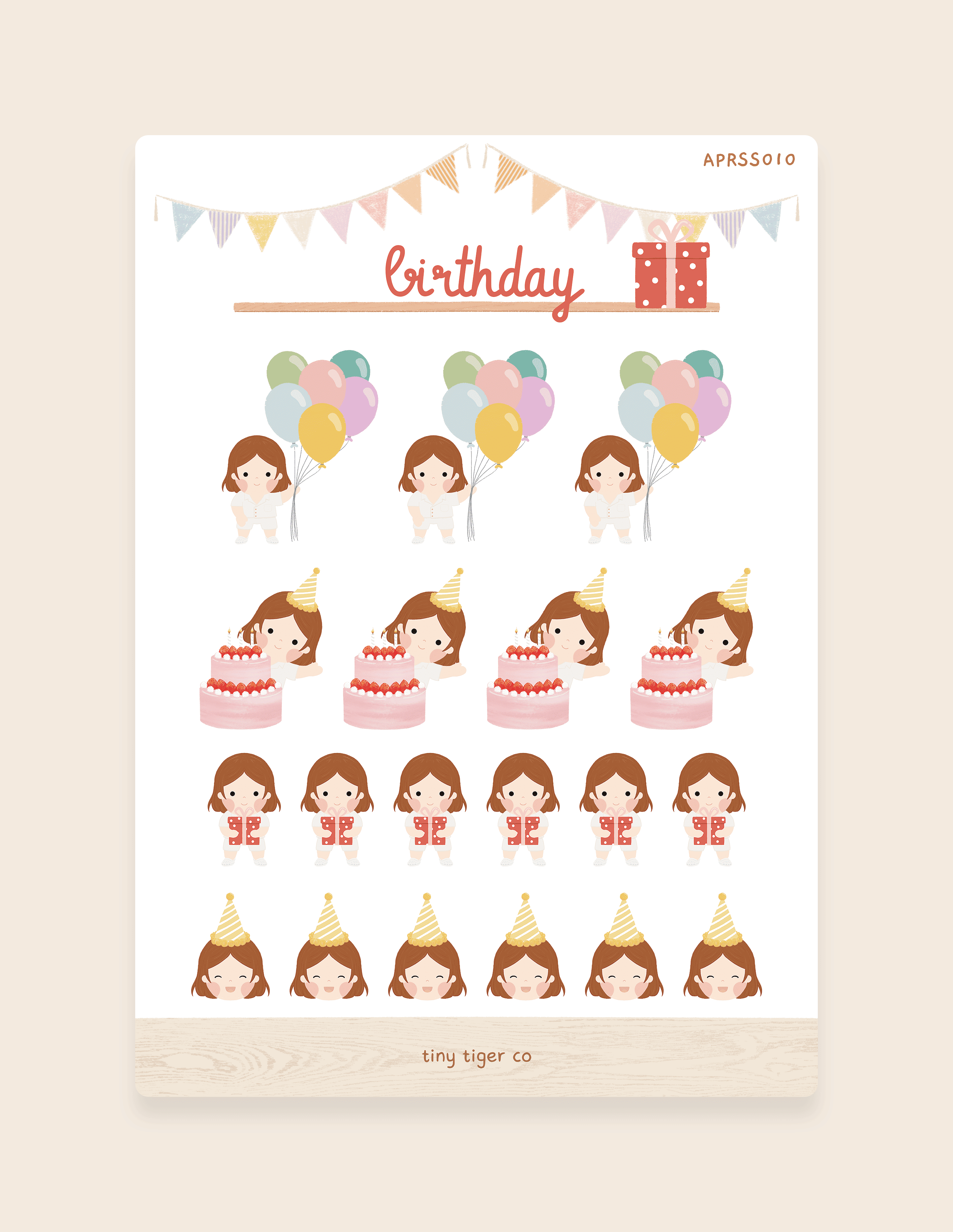 Birthday Sticker Sheet SS010