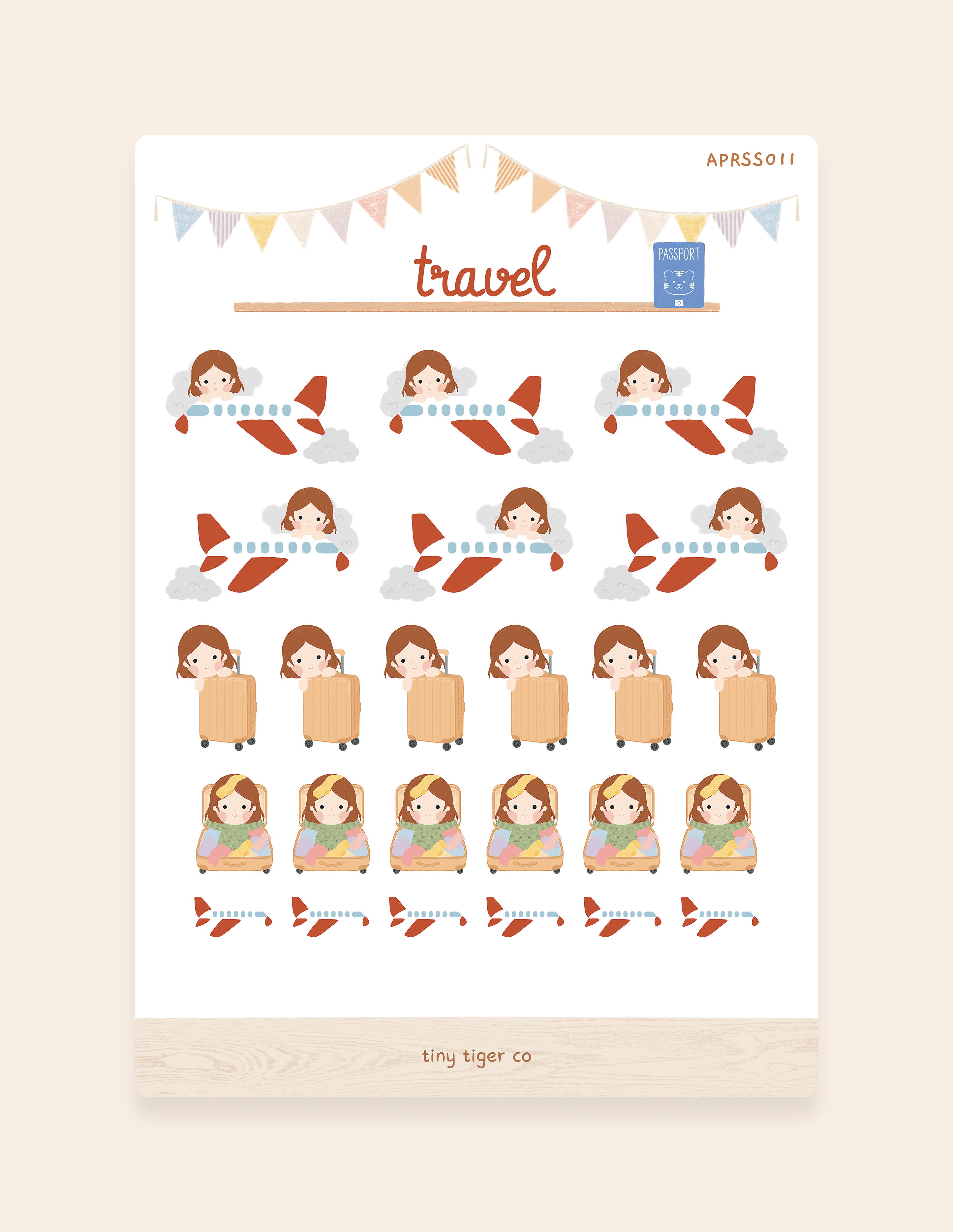 Travel Sticker Sheet SS011