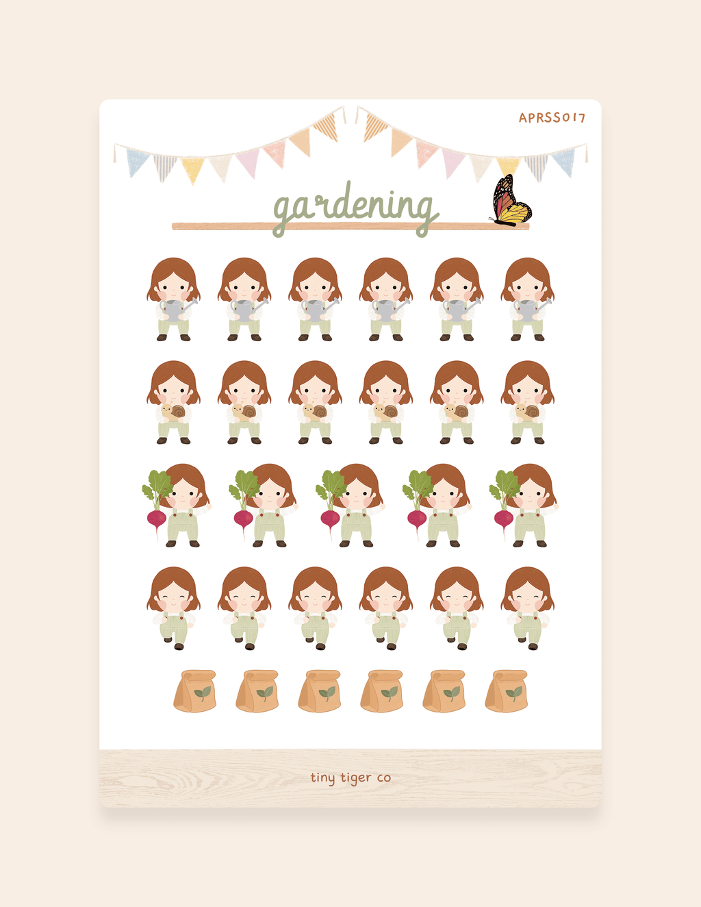 Gardening Sticker Sheet SS017