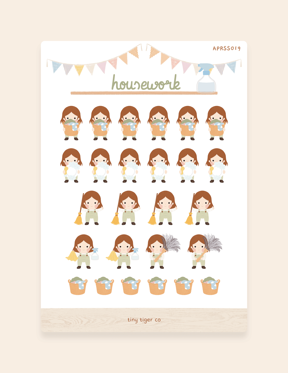 Housework Sticker Sheet SS019