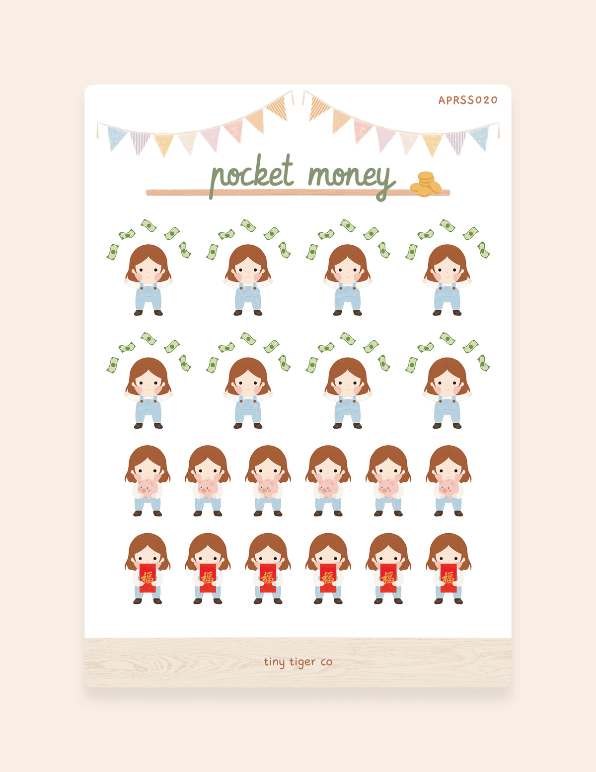 Pocket Money Sticker Sheet SS020