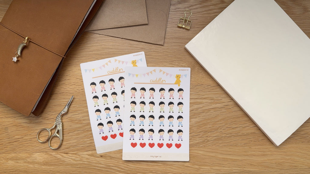 Cuddles Sticker Sheet ES010