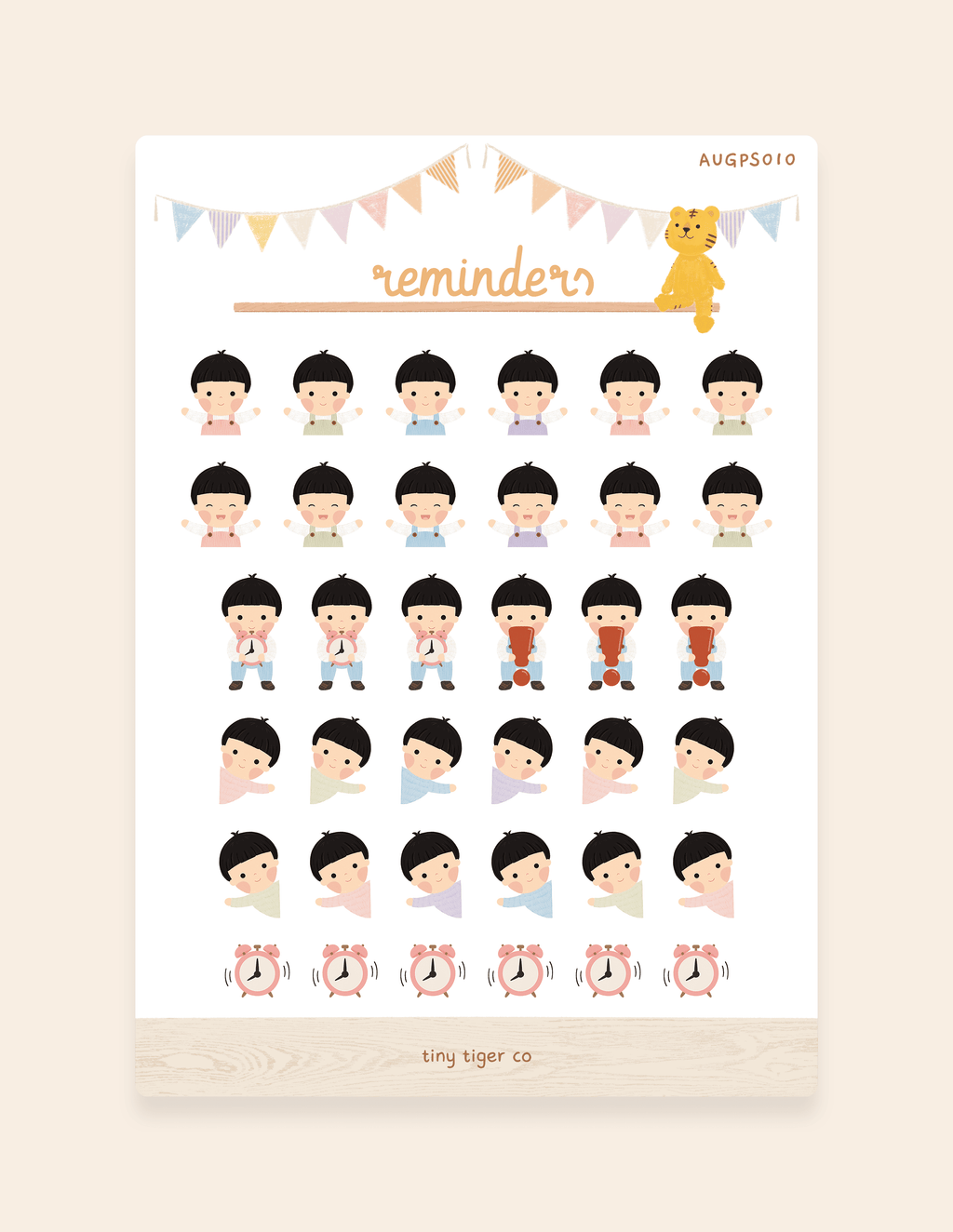 Reminders Sticker Sheet PS010