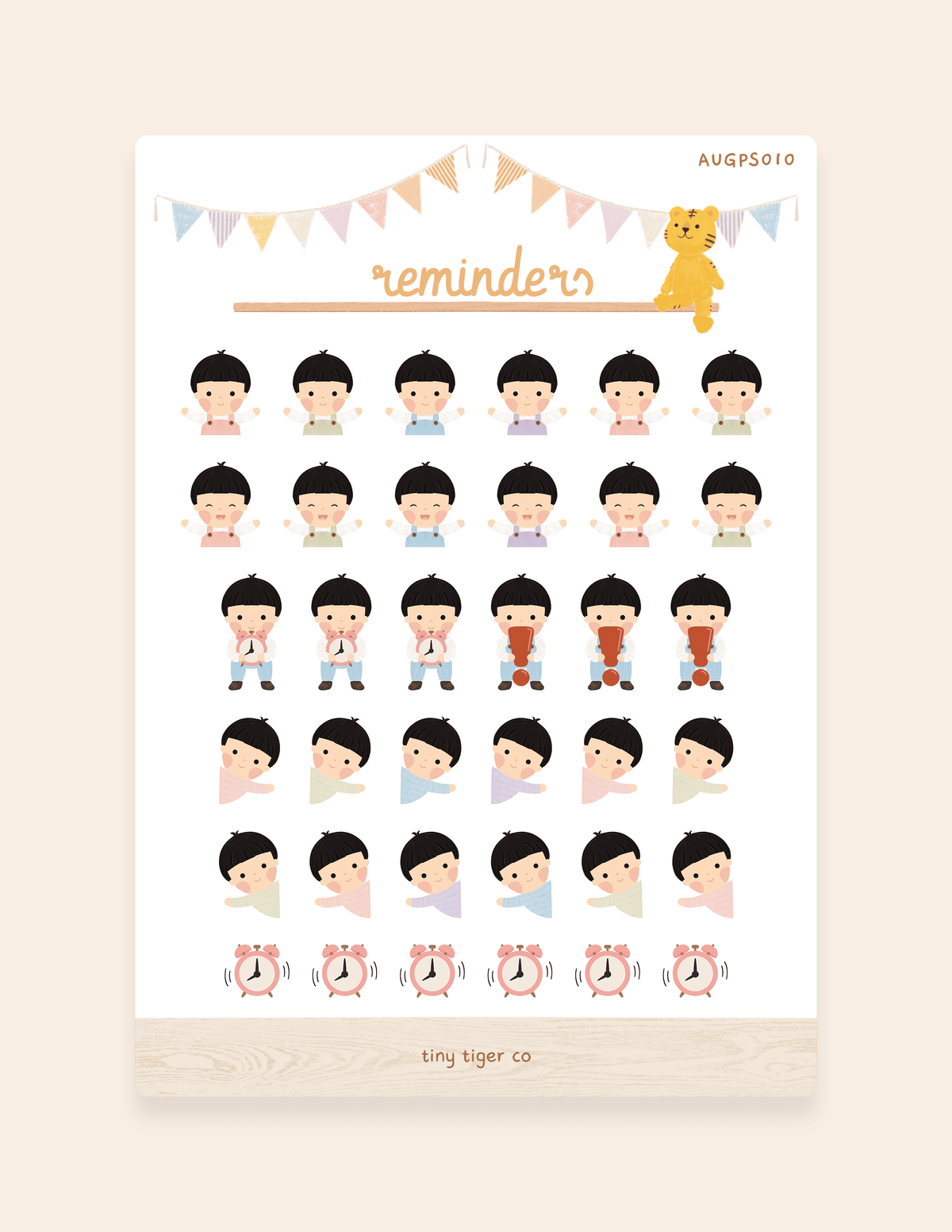 Reminders Sticker Sheet PS010