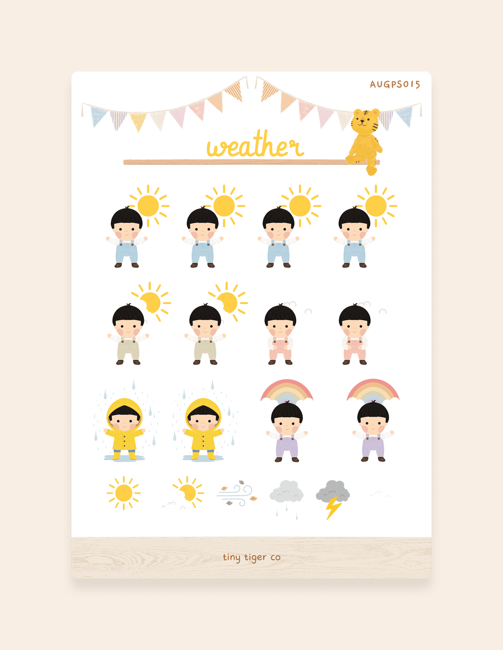 Weather Sticker Sheet PS015