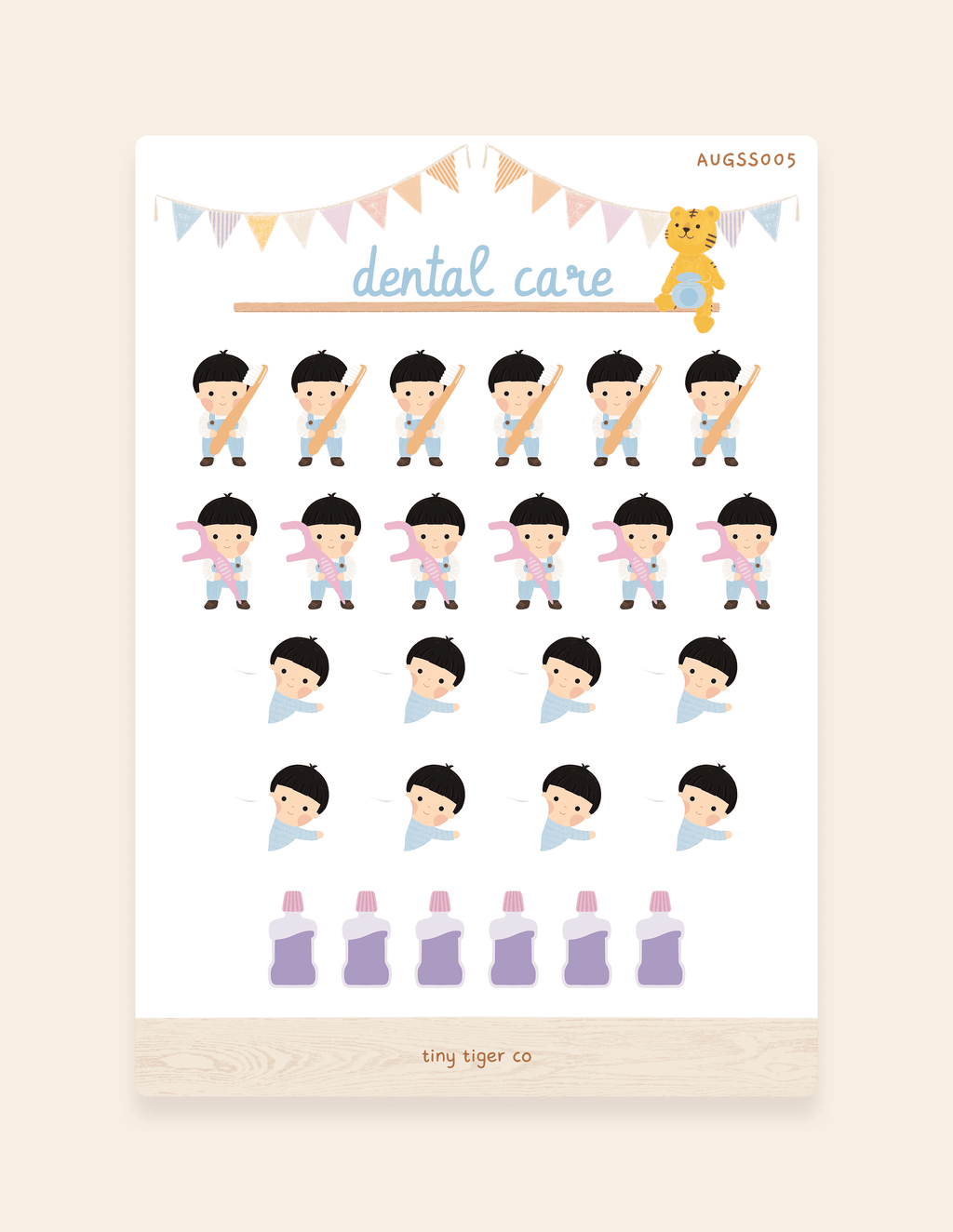 Dental Care Sticker Sheet SS005
