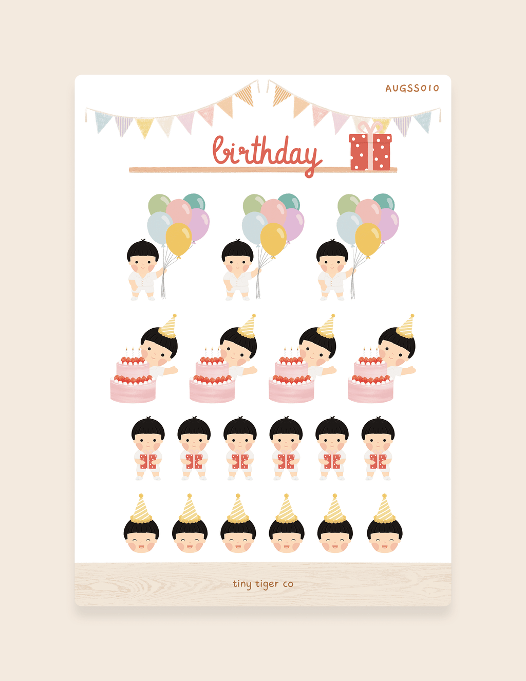 Birthday Sticker Sheet SS010
