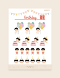 Birthday Sticker Sheet SS010