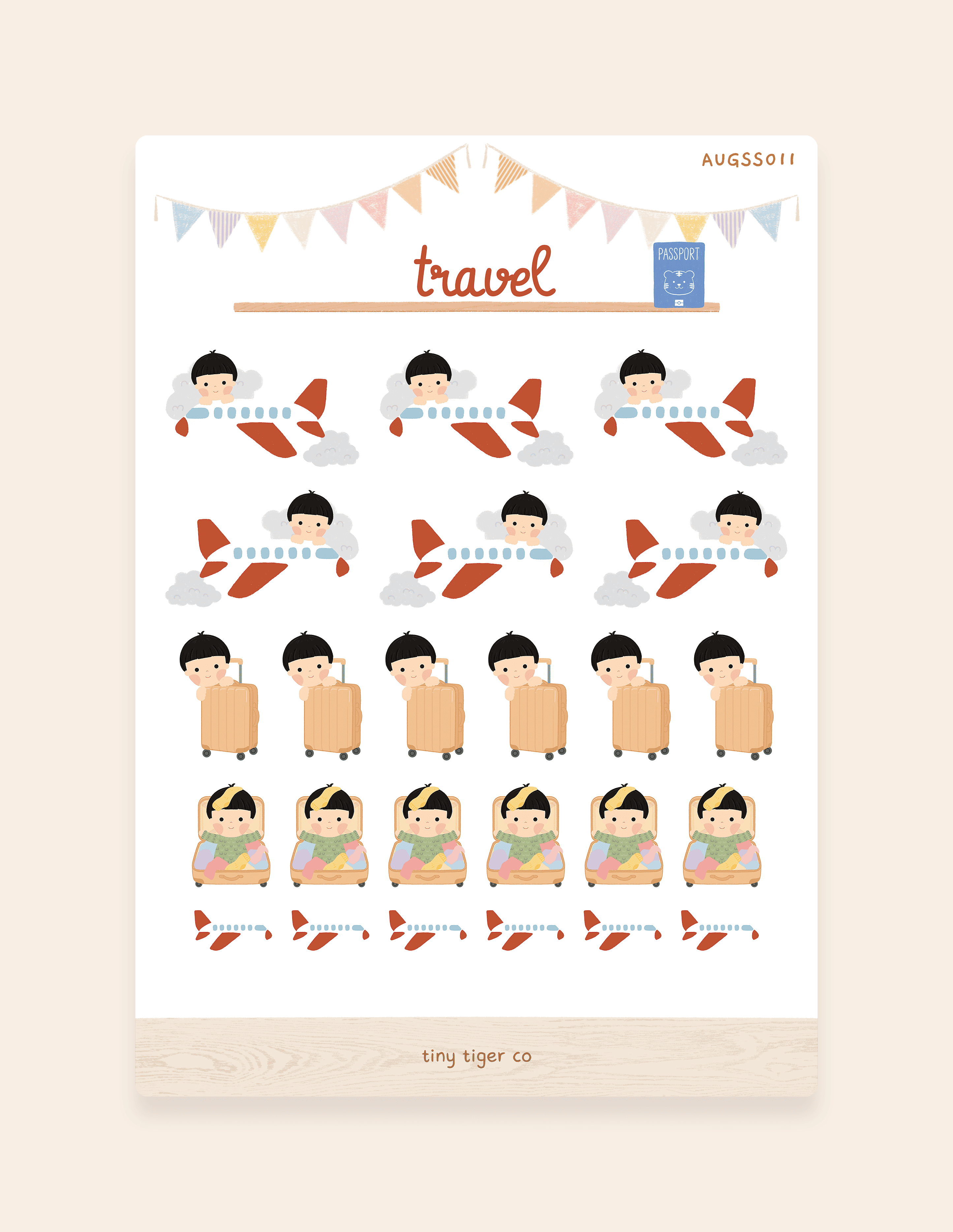 Travel Sticker Sheet SS011