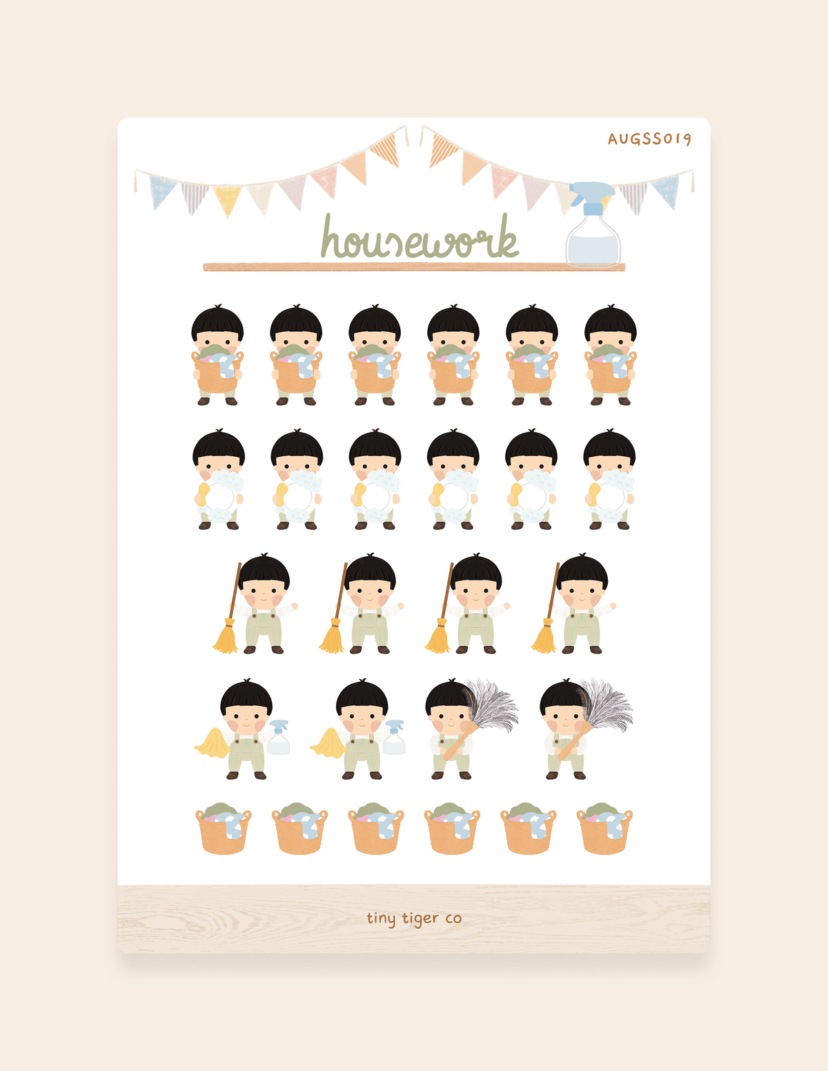 Housework Sticker Sheet SS019
