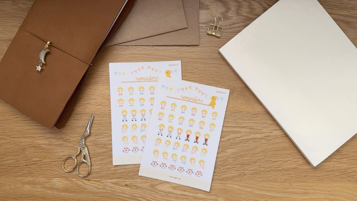 Reminders Sticker Sheet PS010