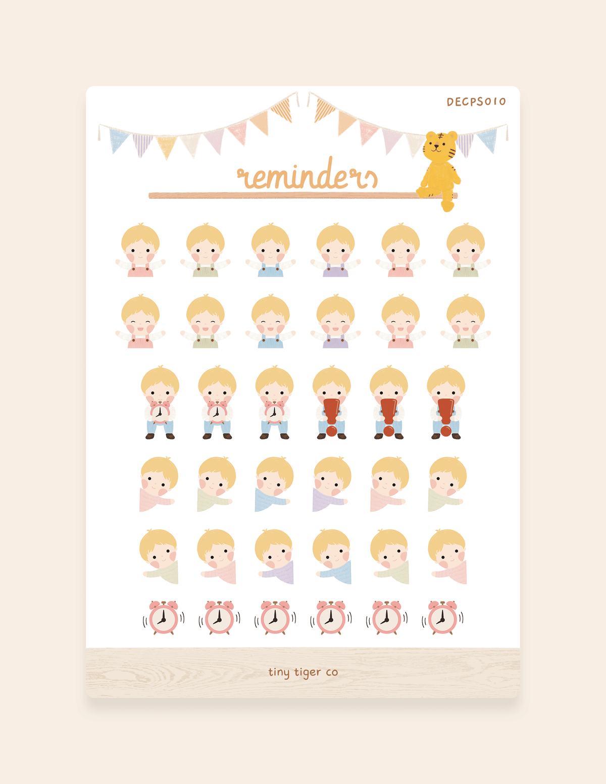 Reminders Sticker Sheet PS010