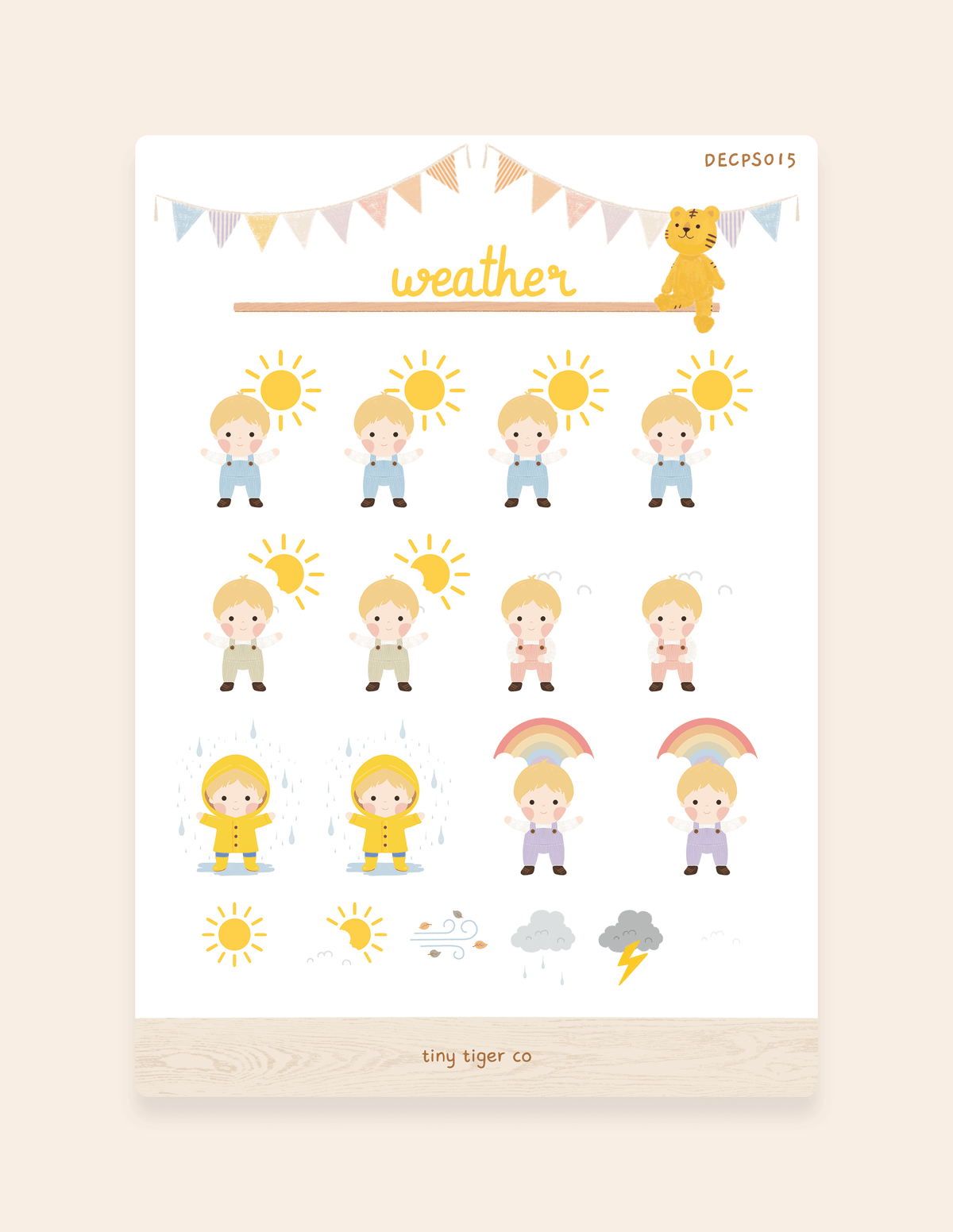Weather Sticker Sheet PS015