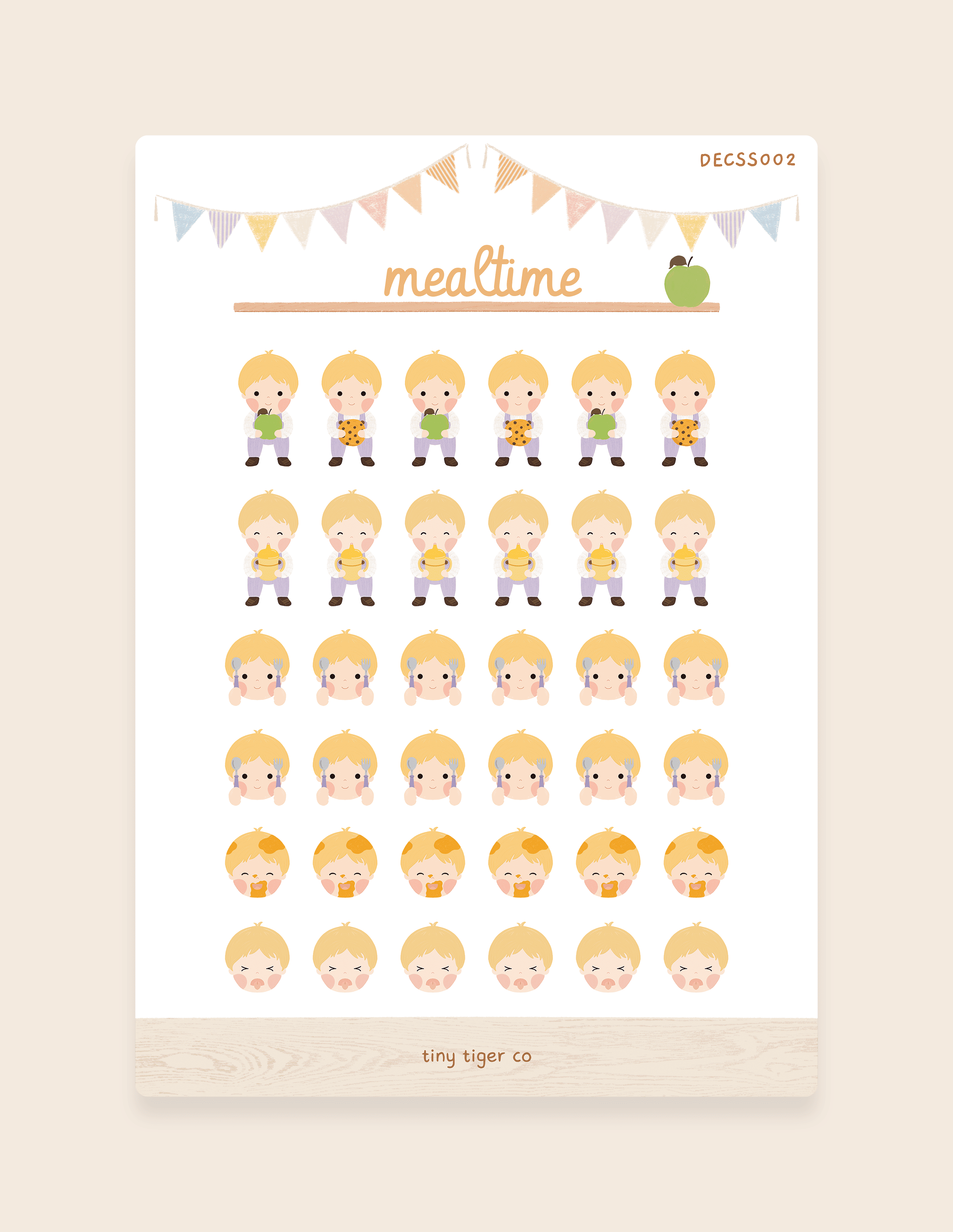 Mealtime Sticker Sheet SS002