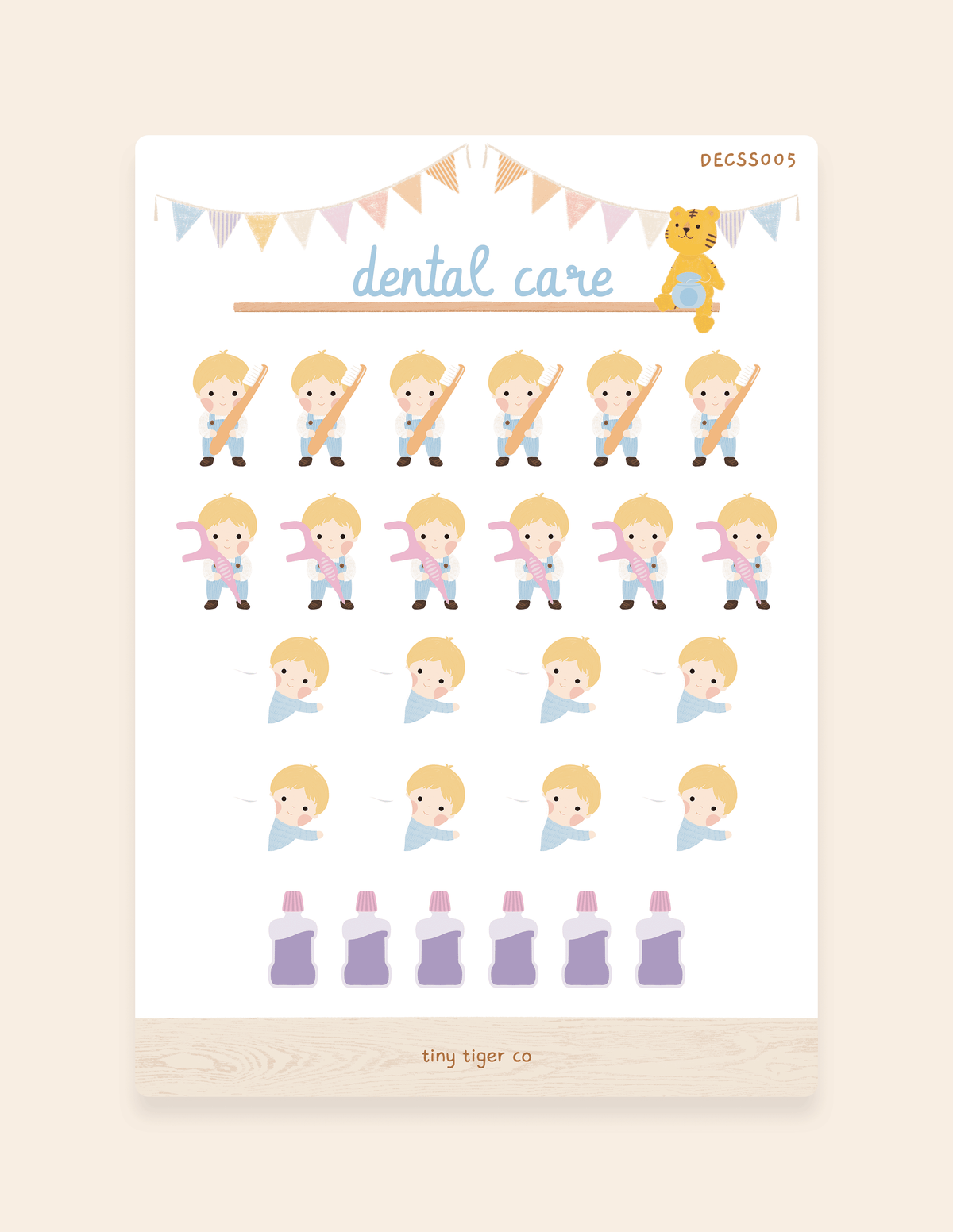 Dental Care Sticker Sheet SS005