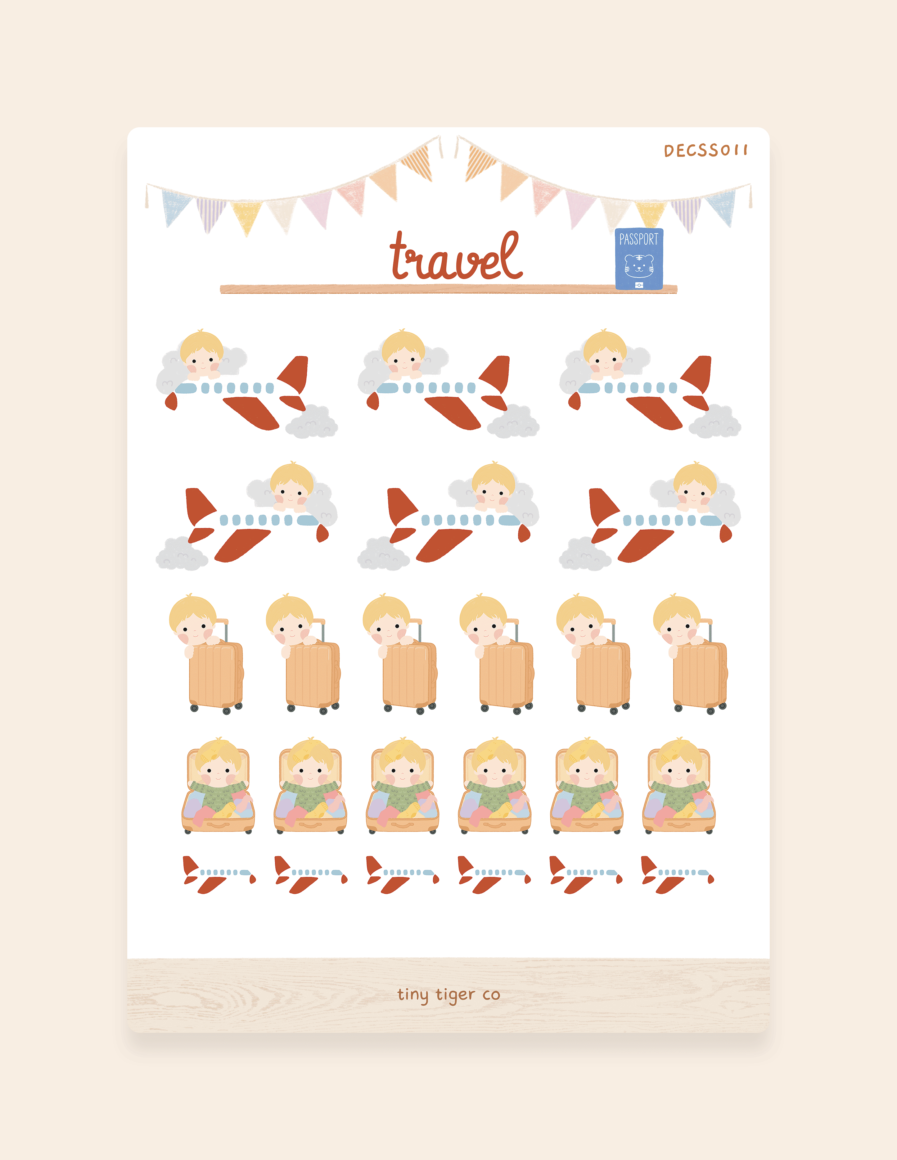 Travel Sticker Sheet SS011