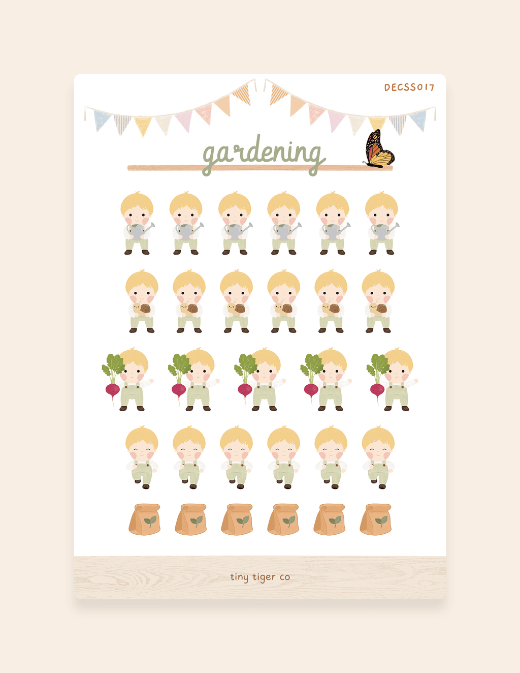 Gardening Sticker Sheet SS017