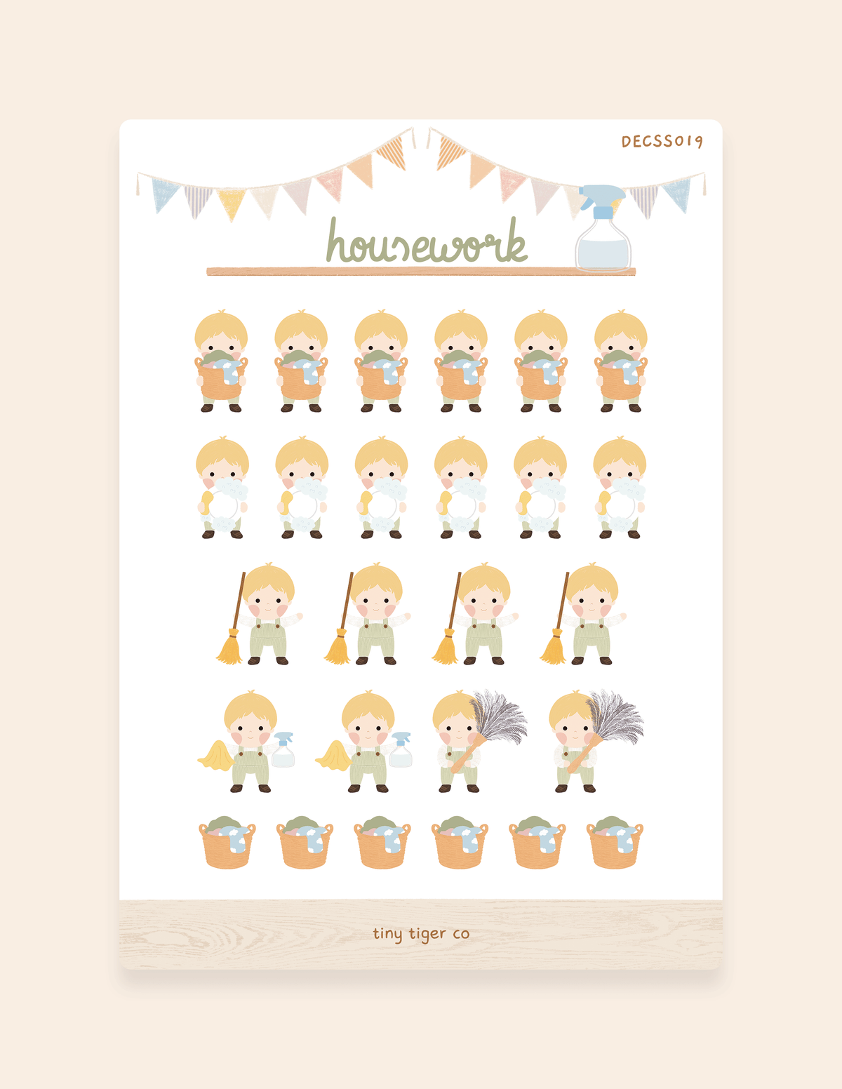 Housework Sticker Sheet SS019