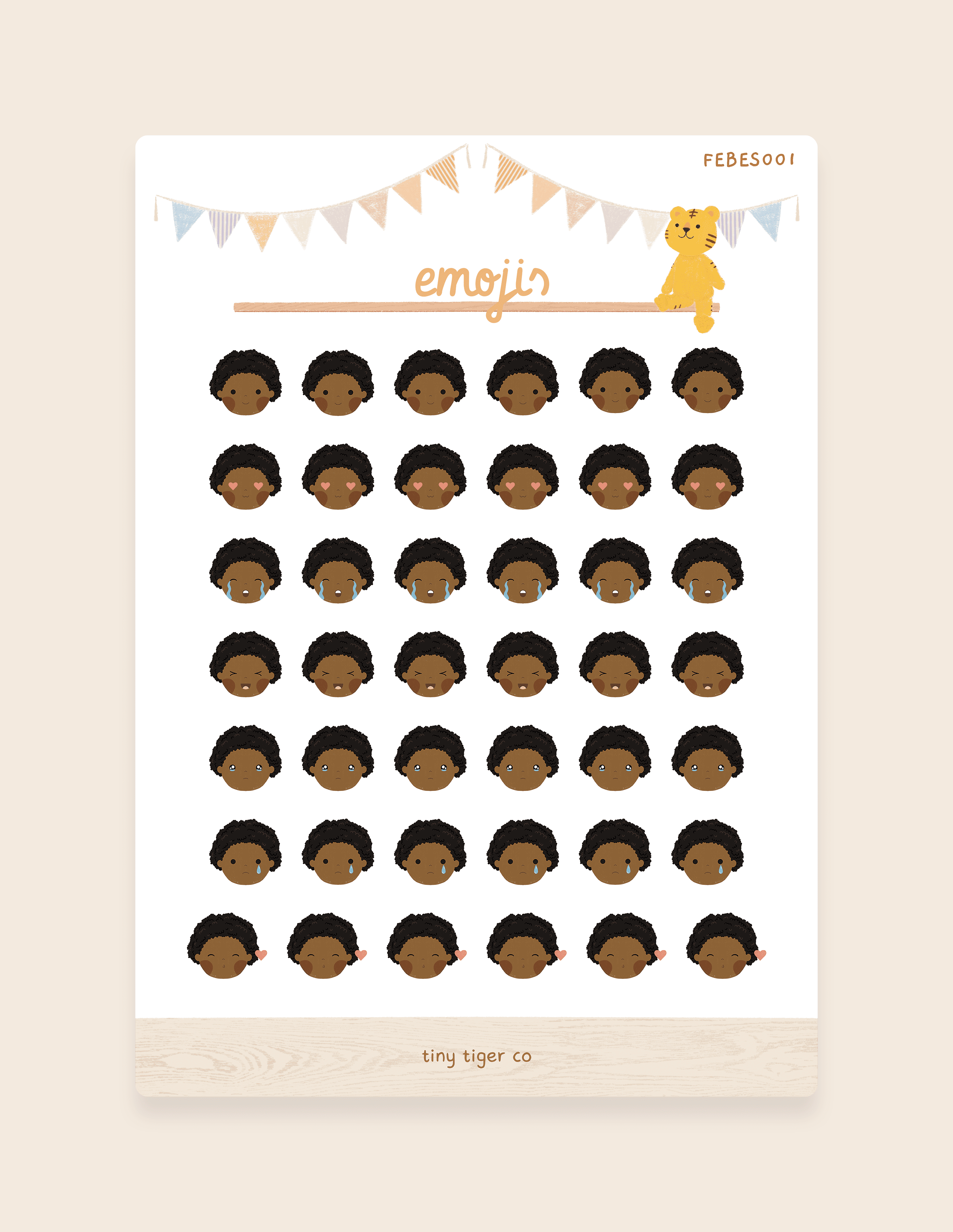Emotions Sticker Sheet ES001
