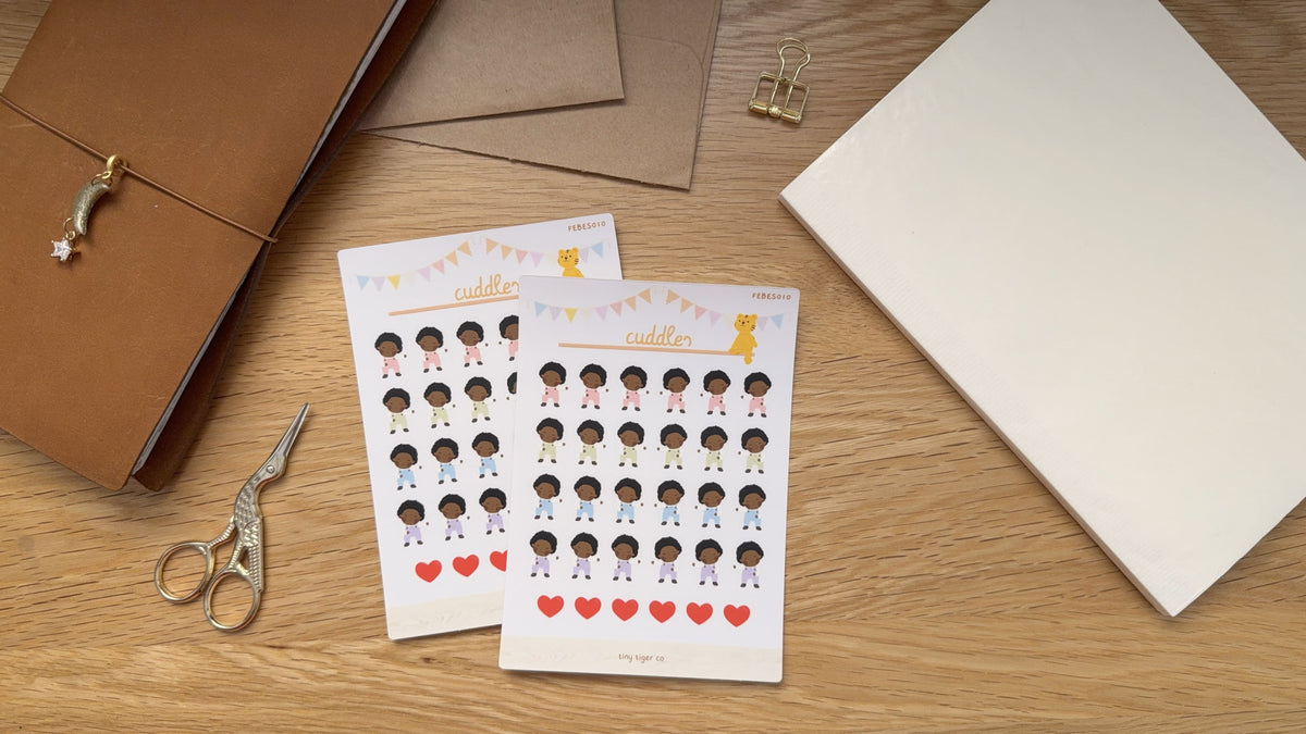 Cuddles Sticker Sheet ES010