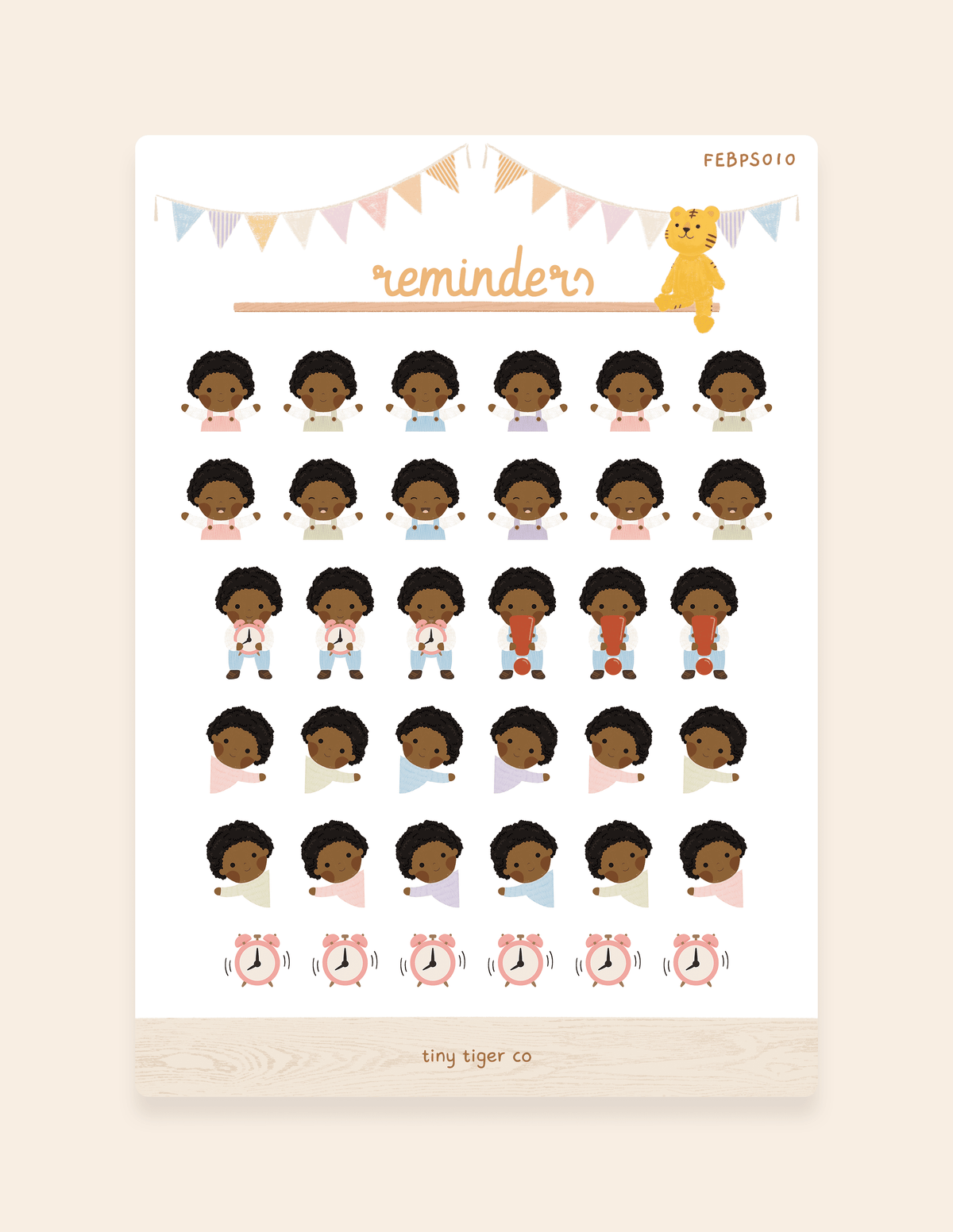 Reminders Sticker Sheet PS010