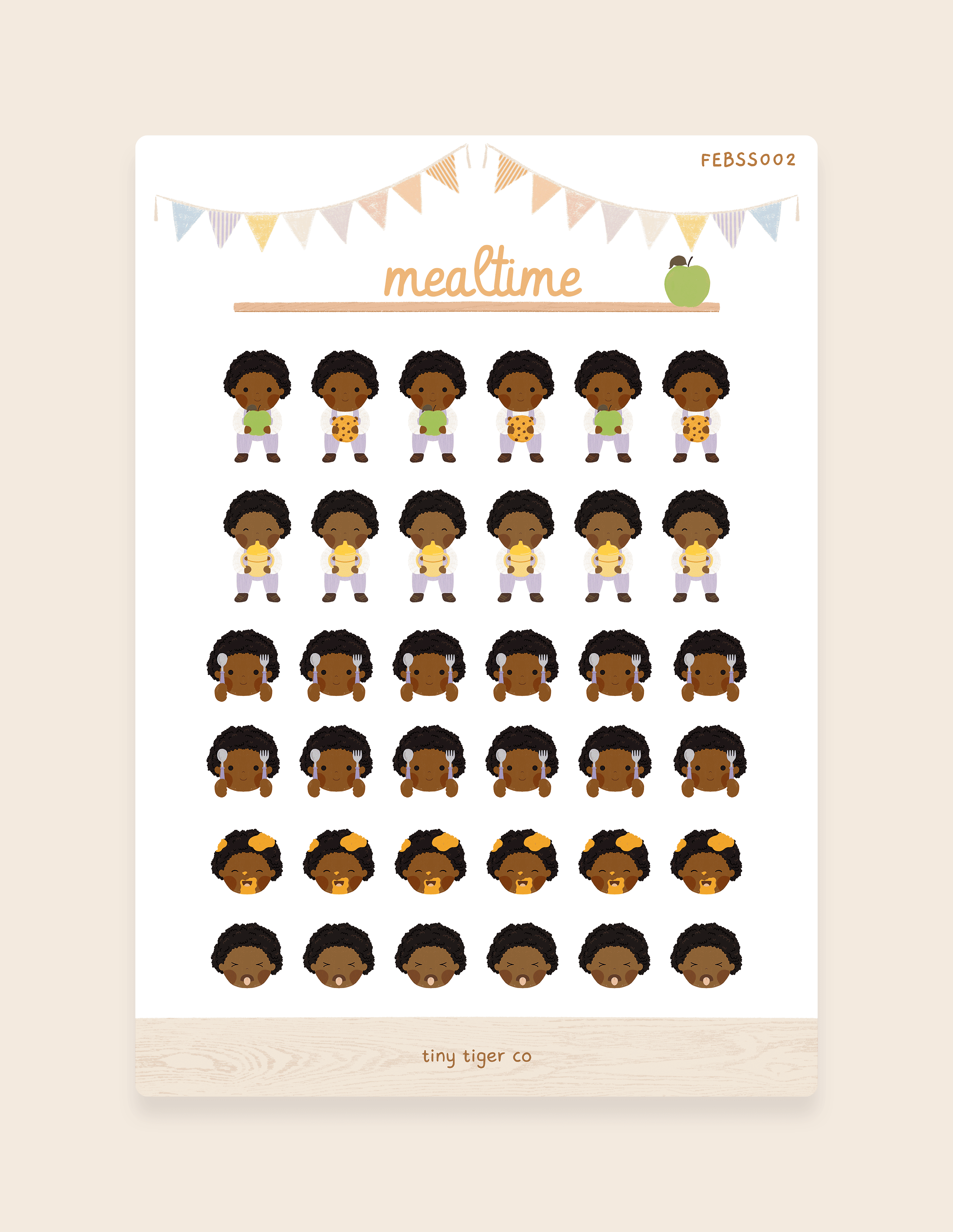 Mealtime Sticker Sheet SS002