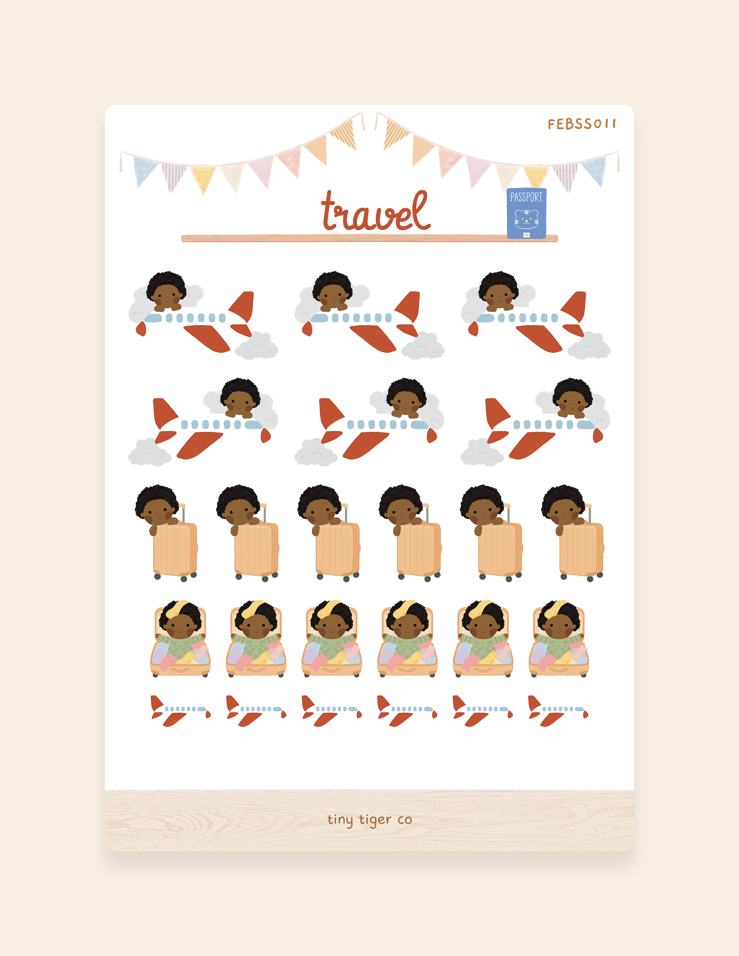 Travel Sticker Sheet SS011