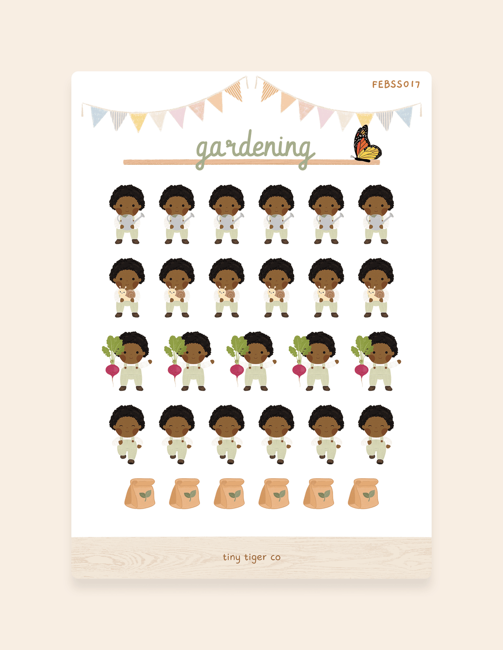 Gardening Sticker Sheet SS017
