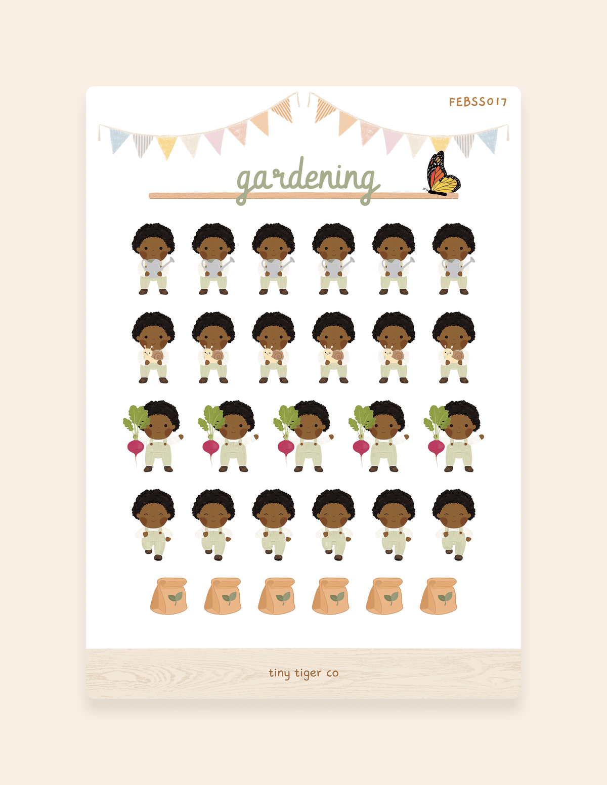 Gardening Sticker Sheet SS017