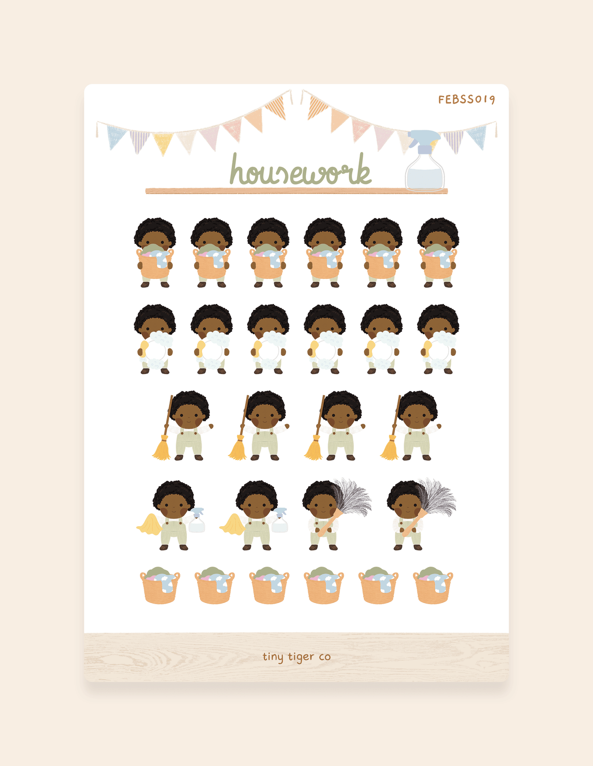 Housework Sticker Sheet SS019