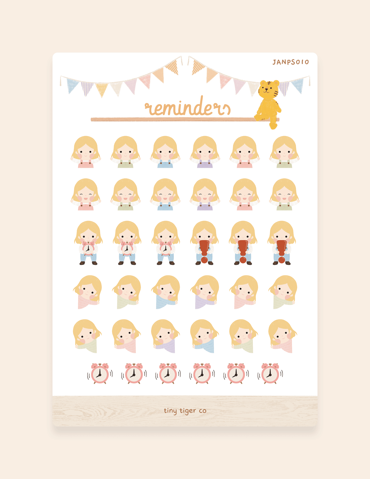 Reminders Sticker Sheet PS010