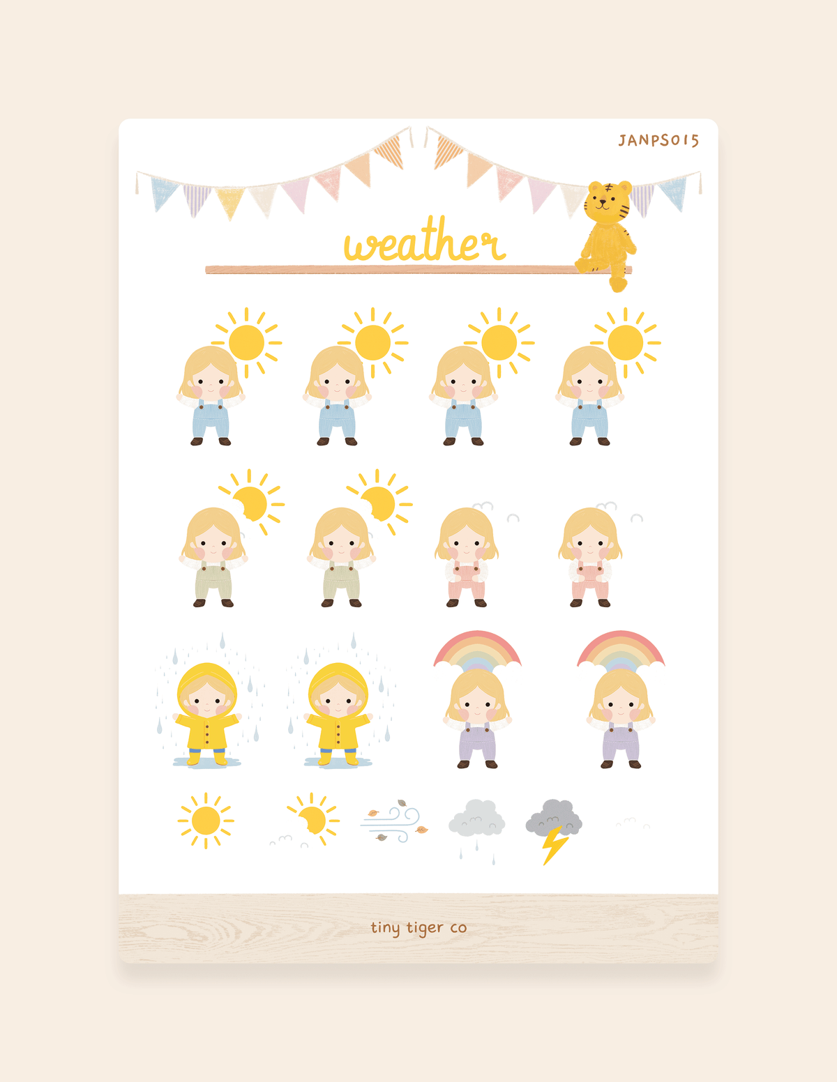 Weather Sticker Sheet PS015
