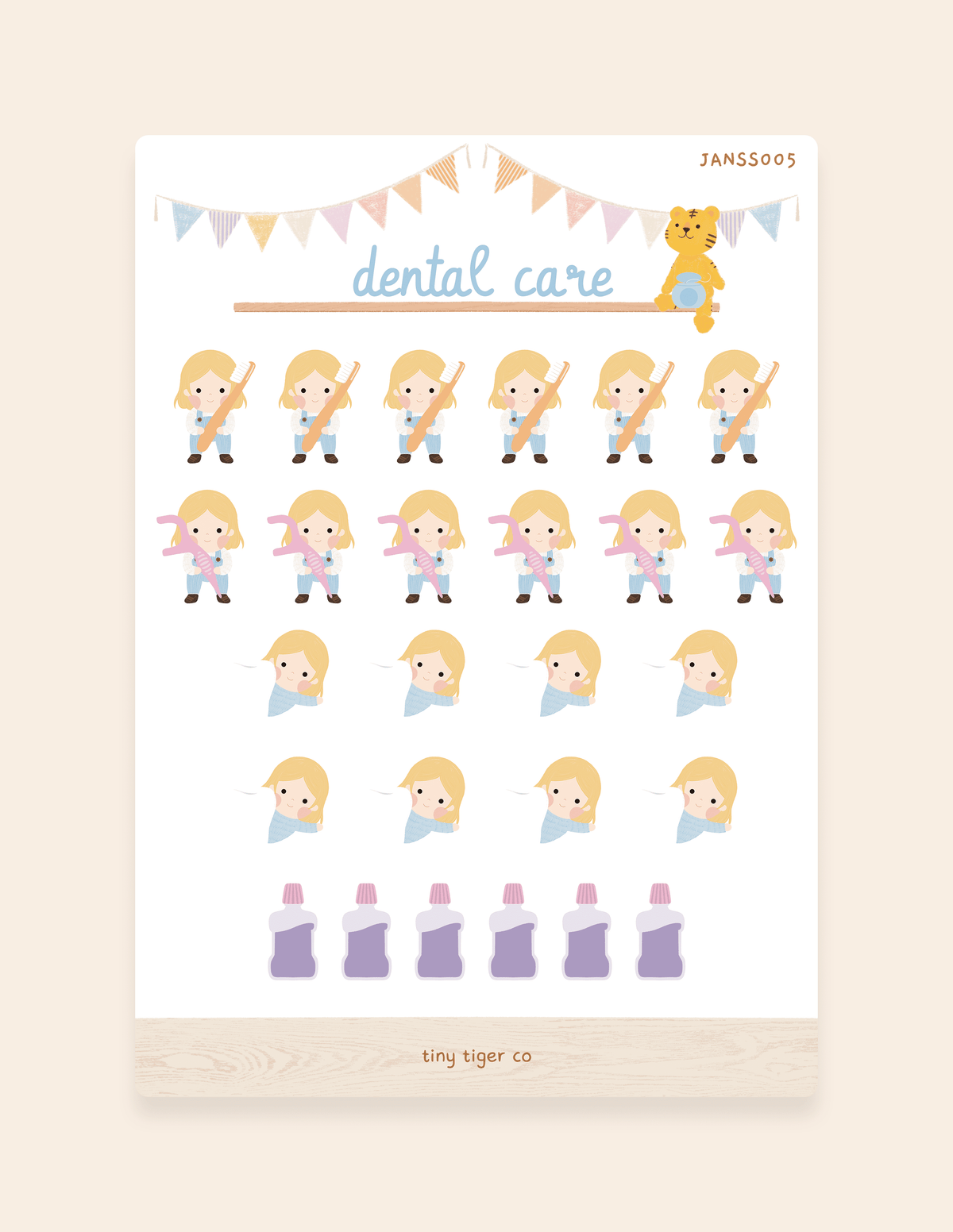 Dental Care Sticker Sheet SS005