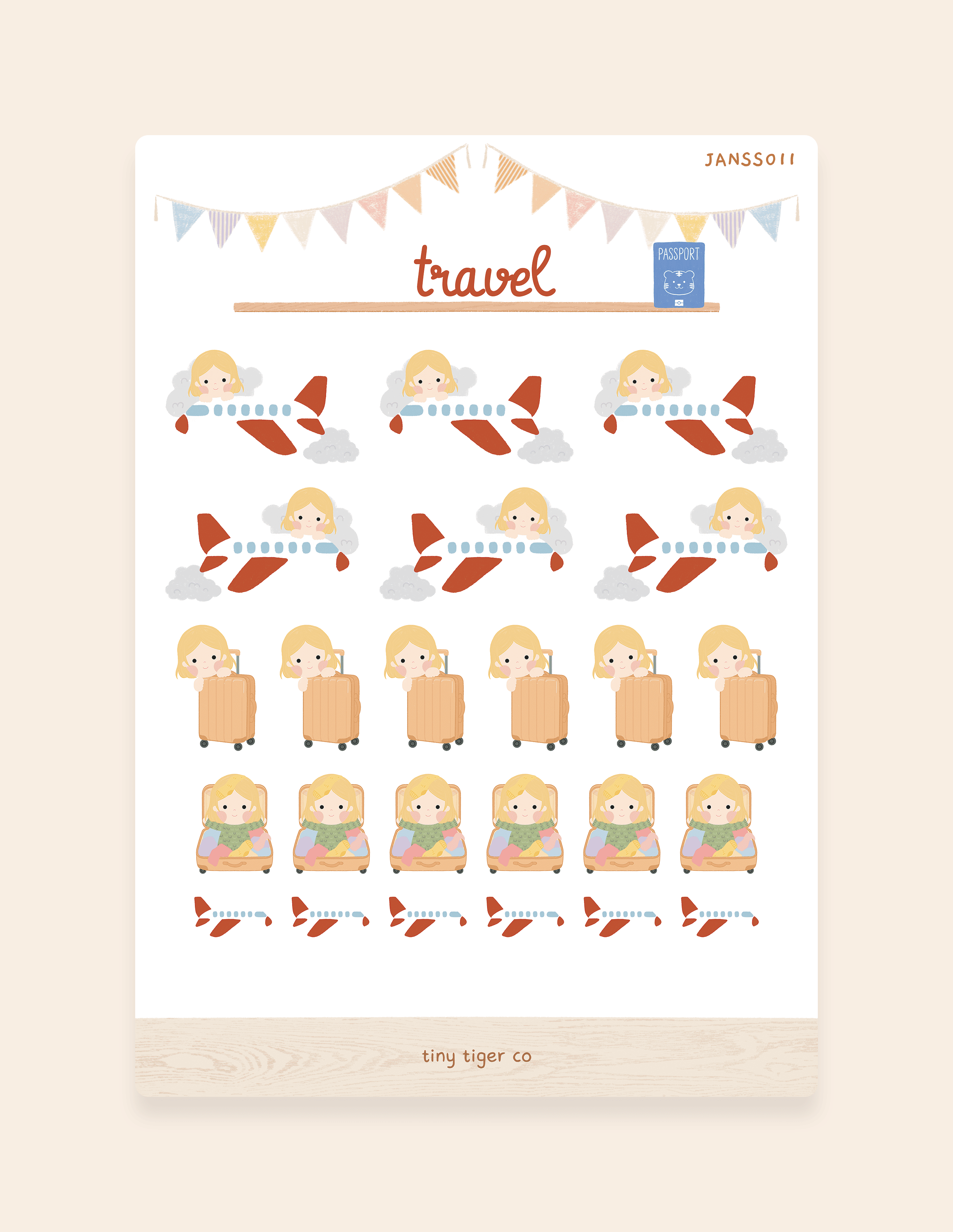 Travel Sticker Sheet SS011
