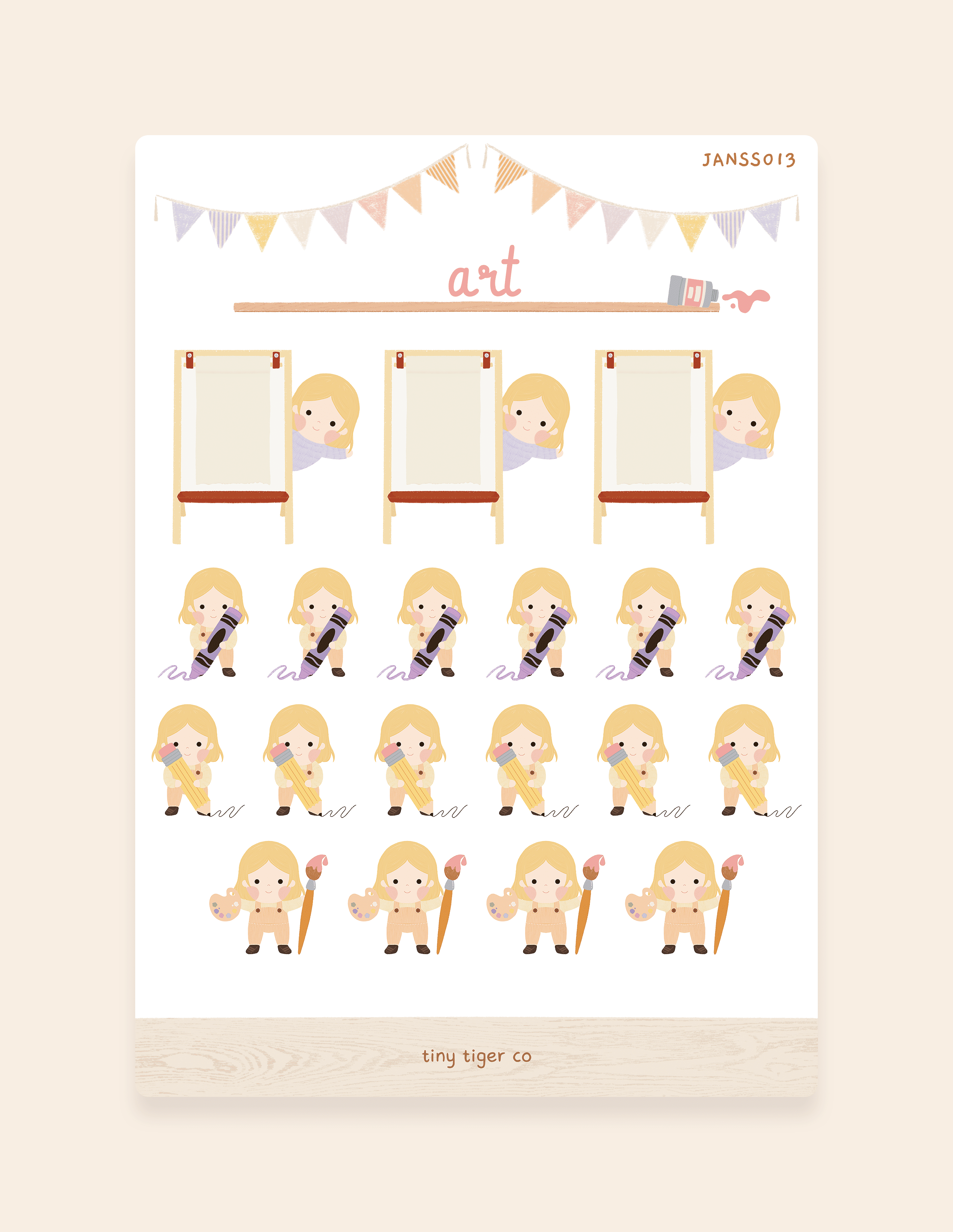 Art Sticker Sheet SS013