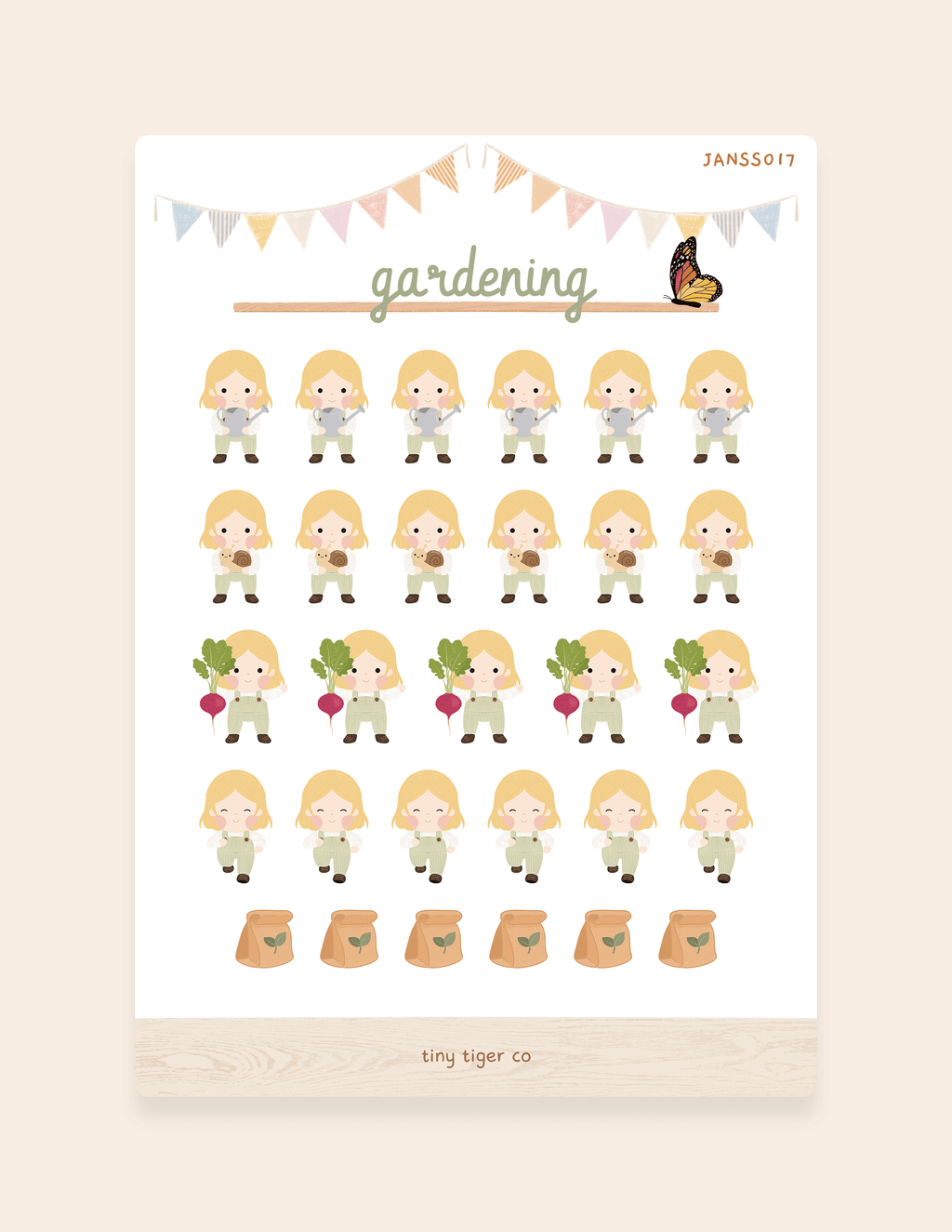 Gardening Sticker Sheet SS017