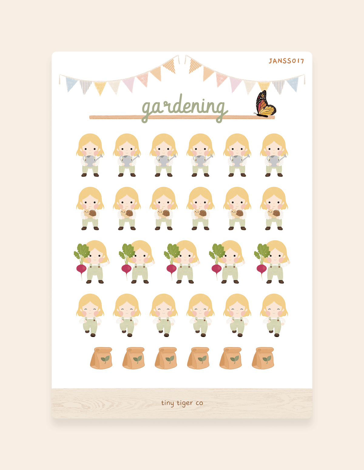 Gardening Sticker Sheet SS017