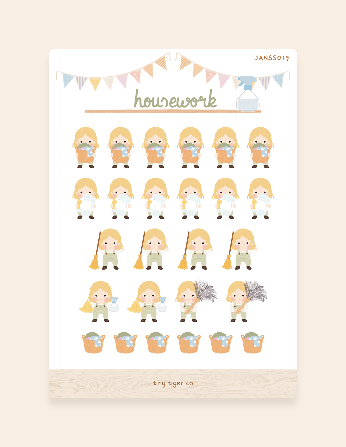 Housework Sticker Sheet SS019