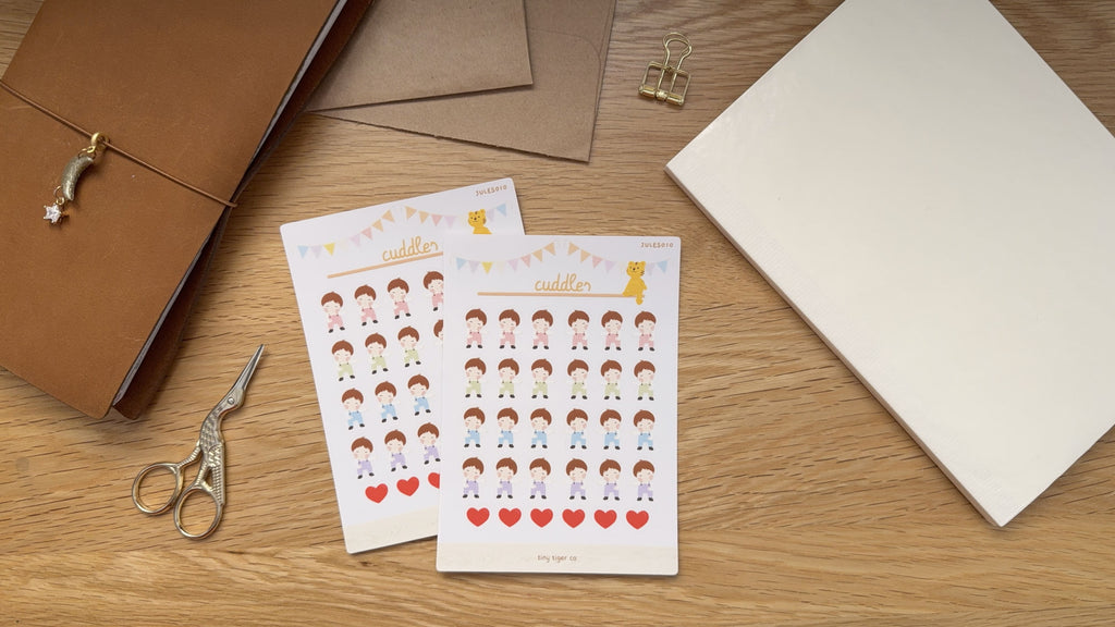 Cuddles Sticker Sheet ES010