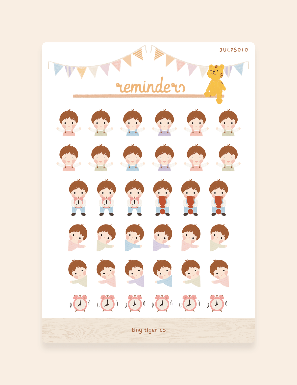 Reminders Sticker Sheet PS010