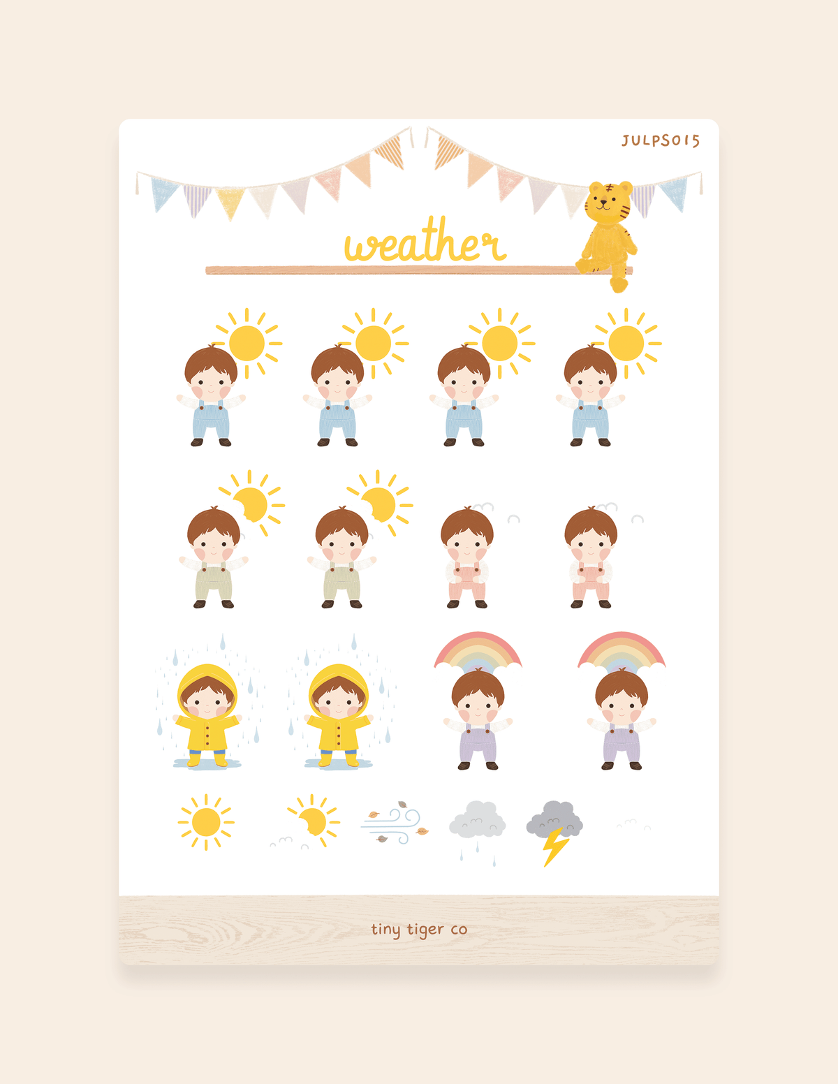 Weather Sticker Sheet PS015