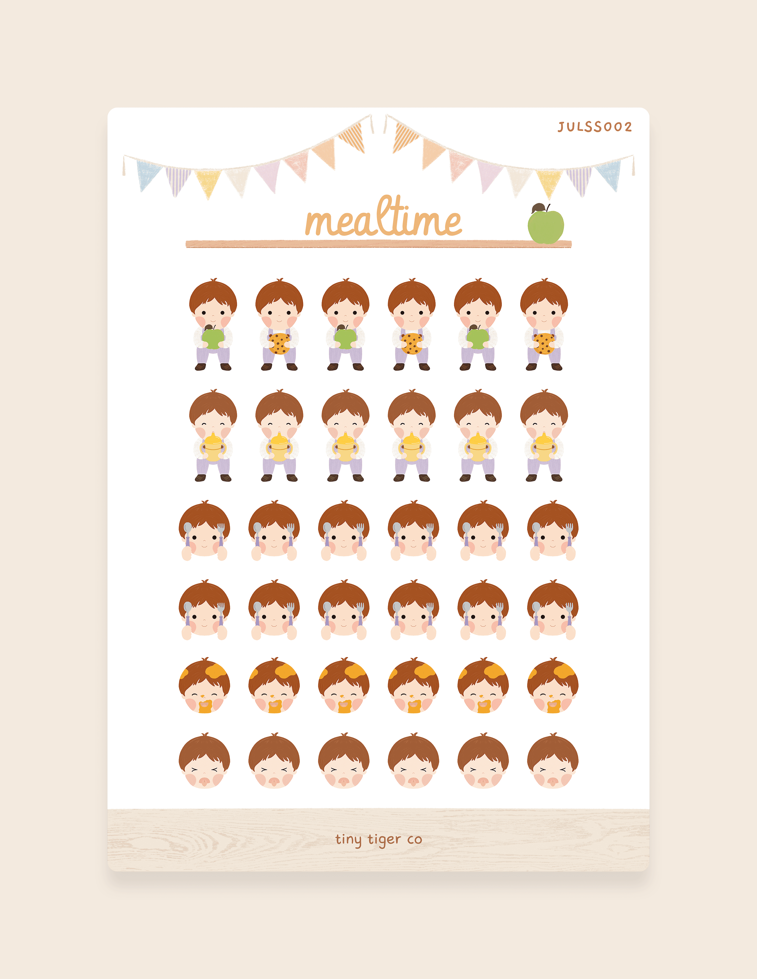 Mealtime Sticker Sheet SS002