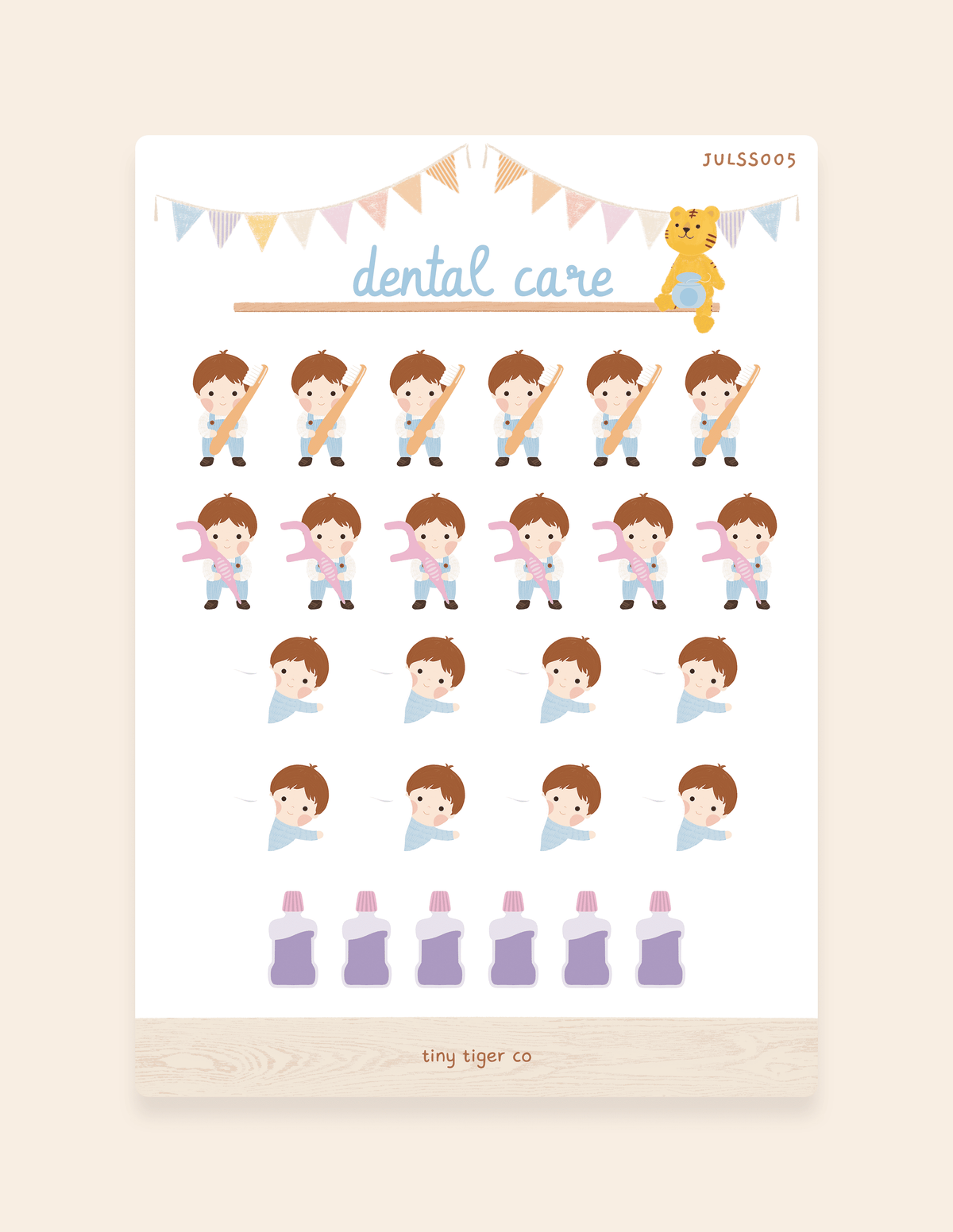 Dental Care Sticker Sheet SS005