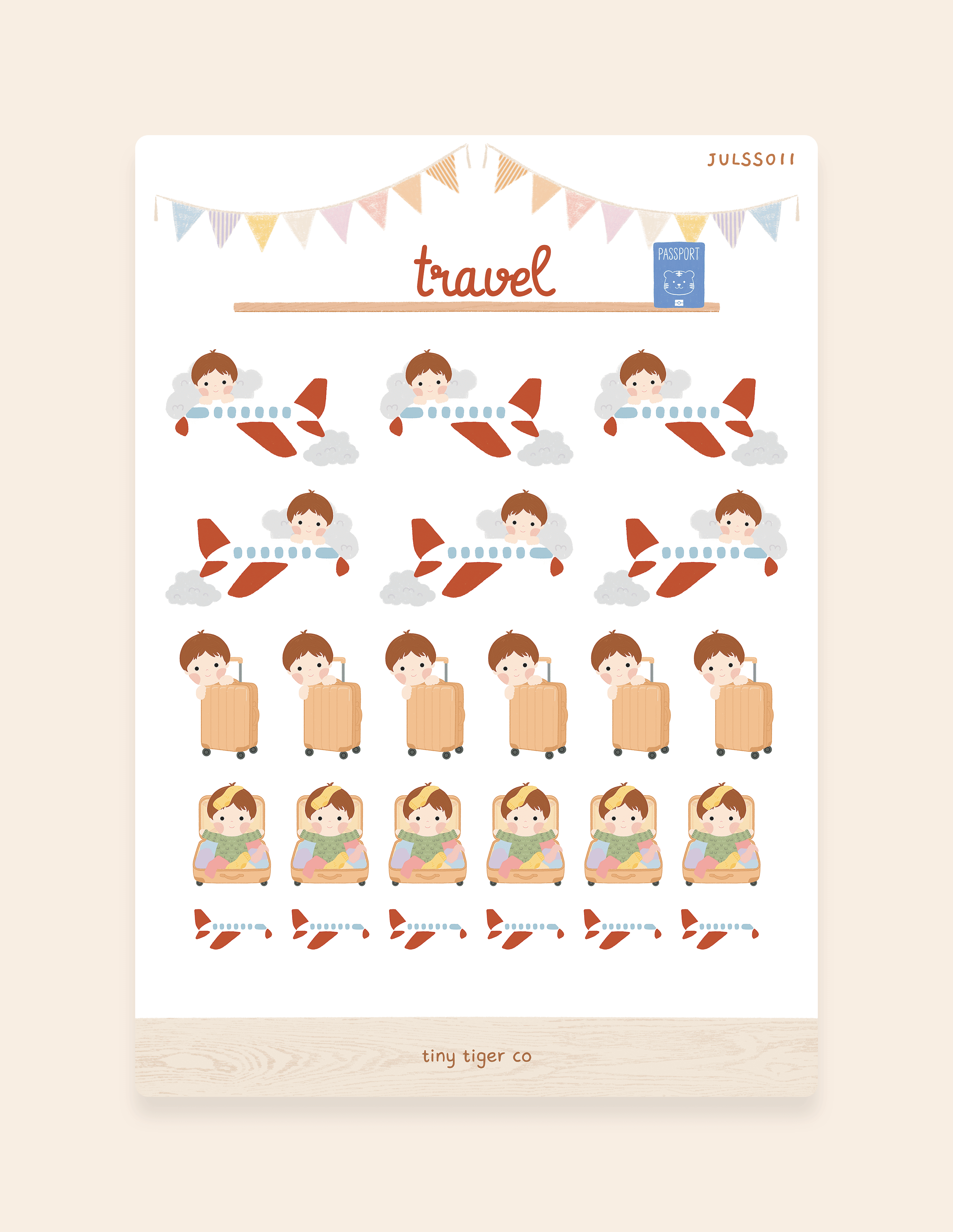 Travel Sticker Sheet SS011