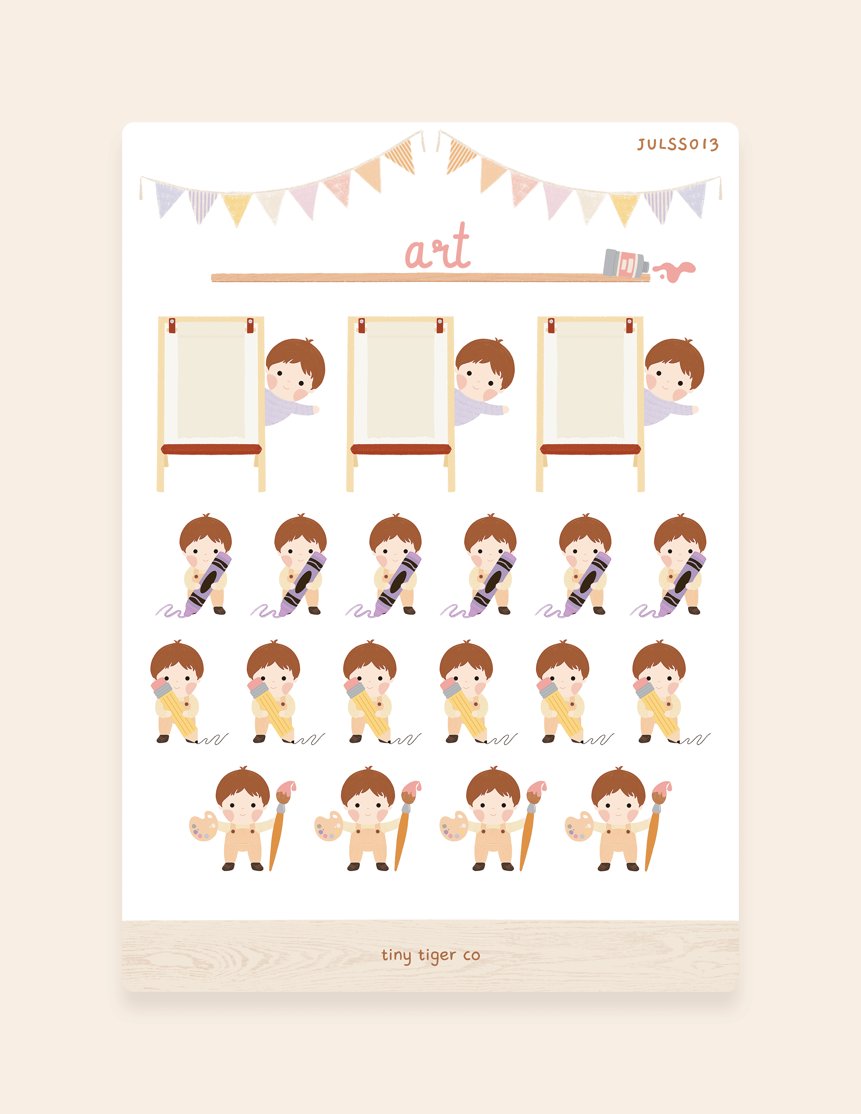 Art Sticker Sheet SS013